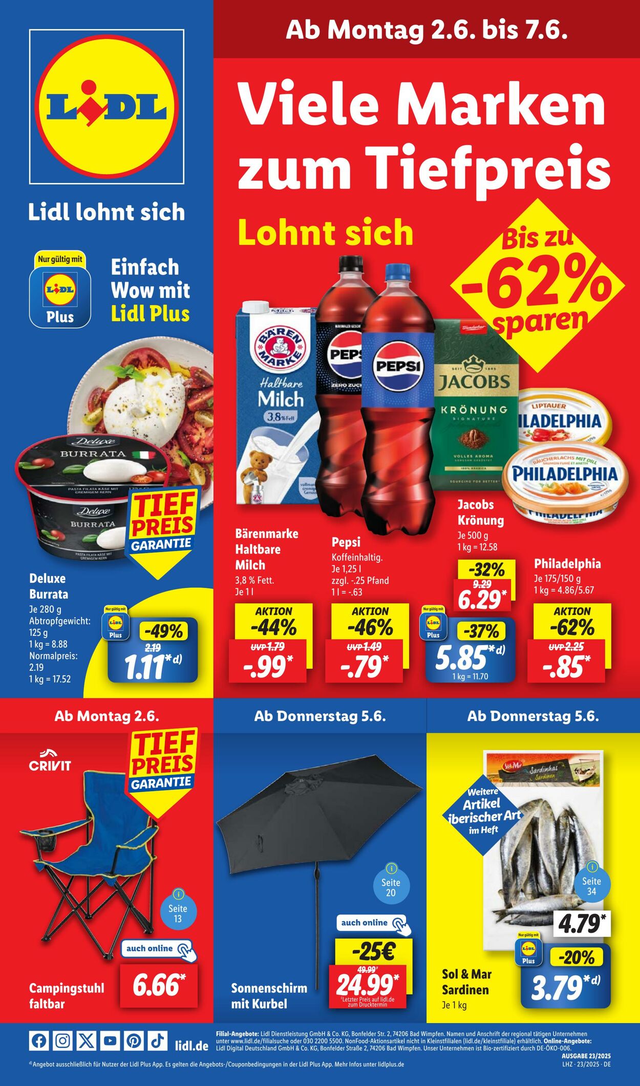 Prospekt Lidl 02.06.2025 - 07.06.2025
