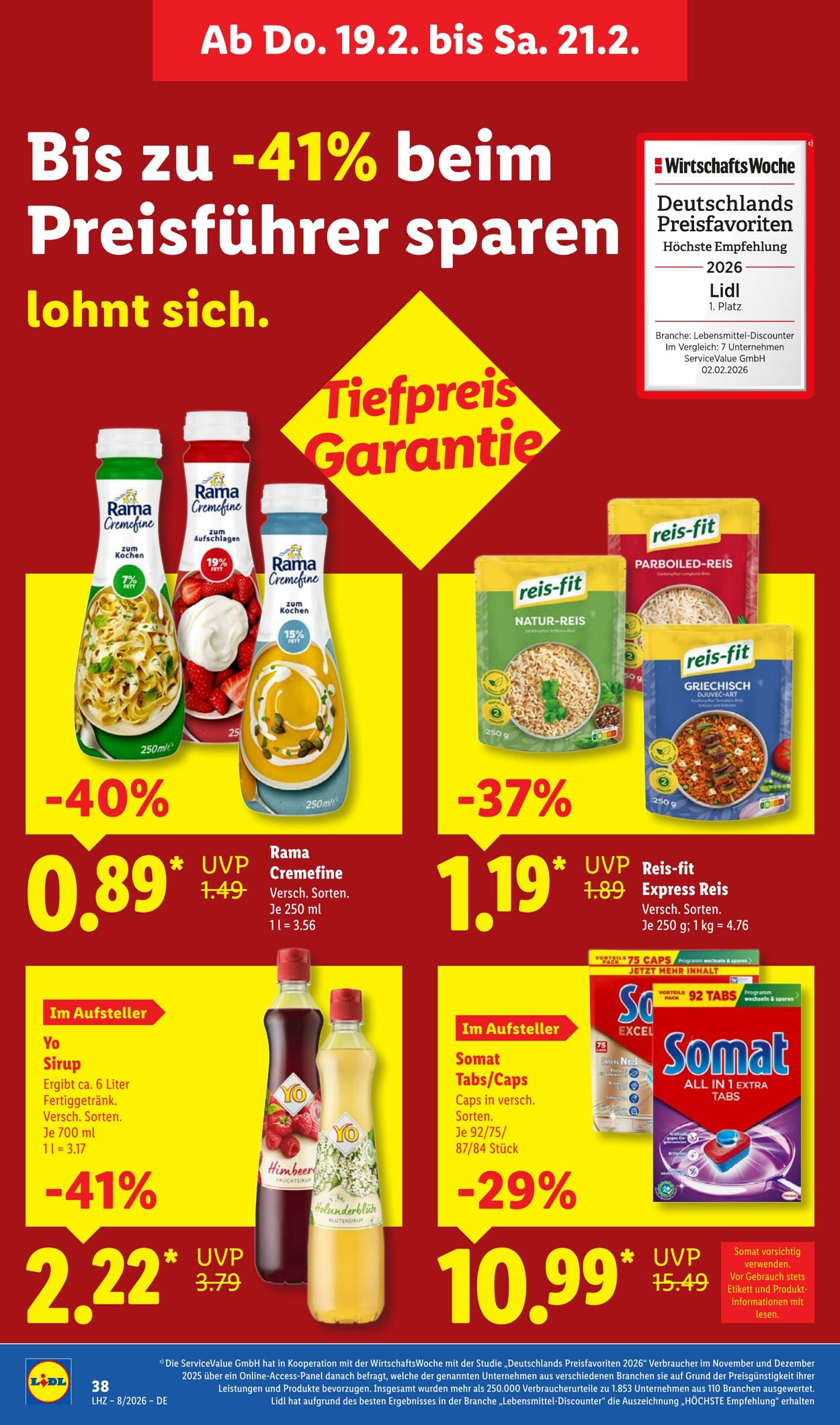 Prospekt Lidl 16.02.2026 - 21.02.2026