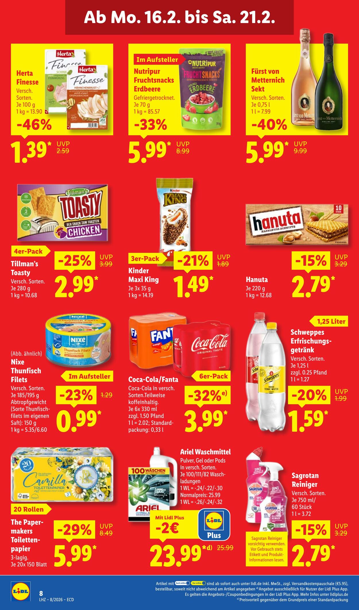Prospekt Lidl 16.02.2026 - 21.02.2026