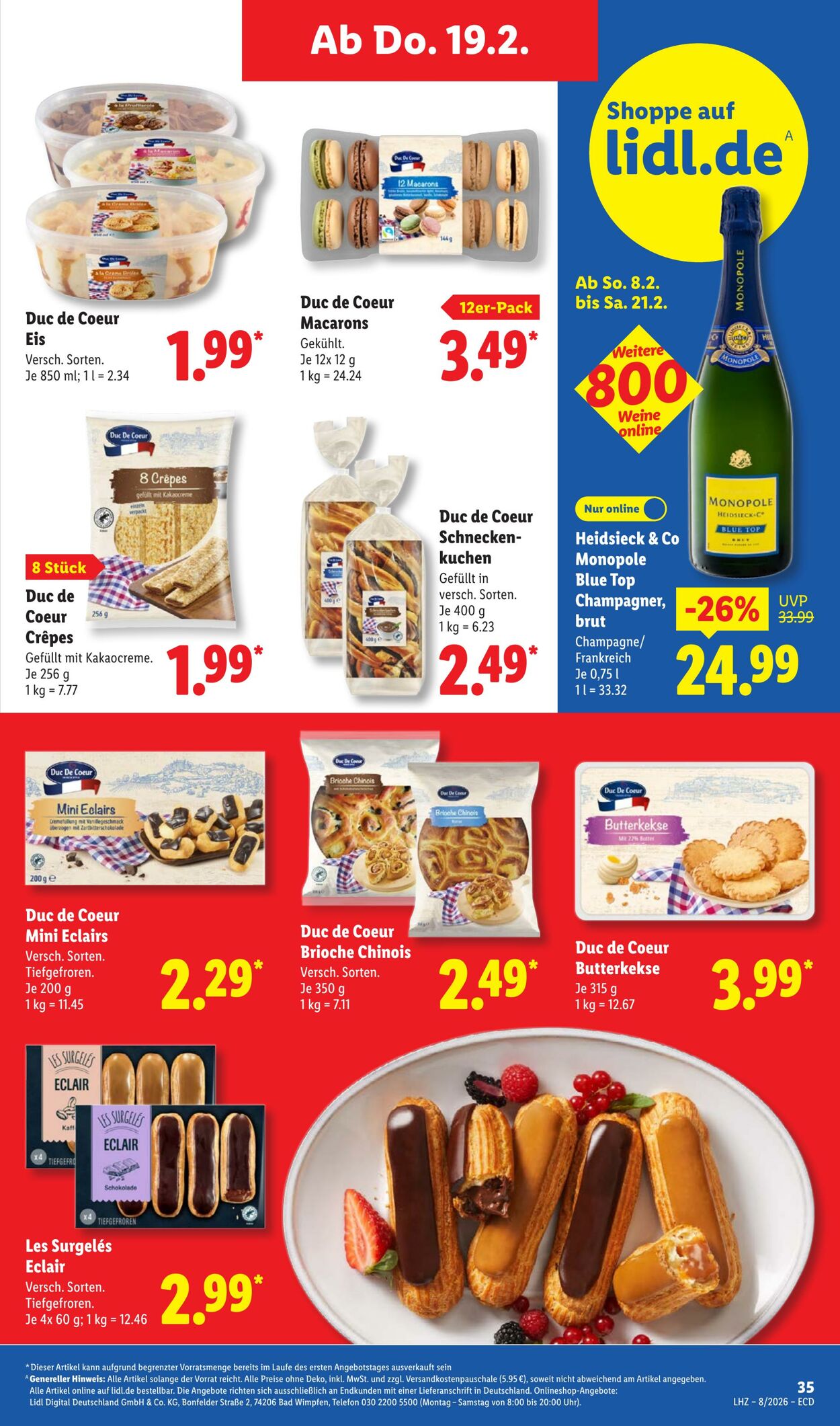 Prospekt Lidl 16.02.2026 - 21.02.2026