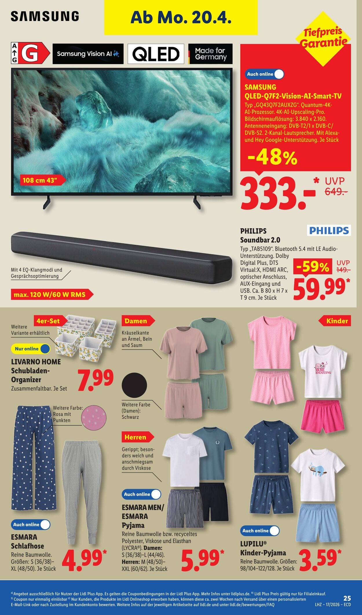 Prospekt Lidl 20.04.2026 - 25.04.2026