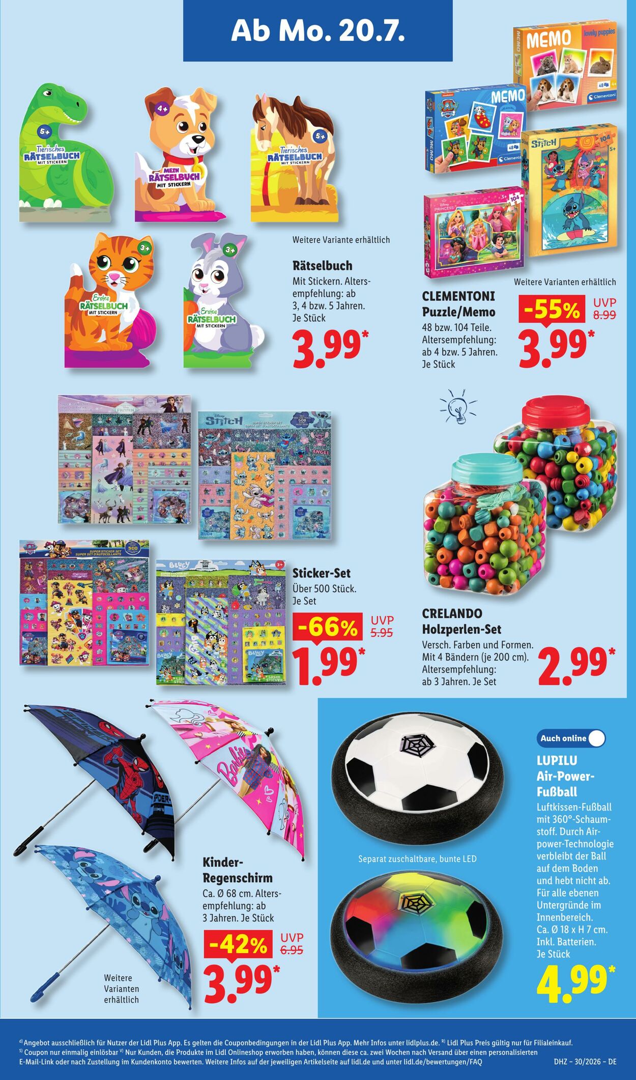 Prospekt Lidl 20.07.2026 - 25.07.2026
