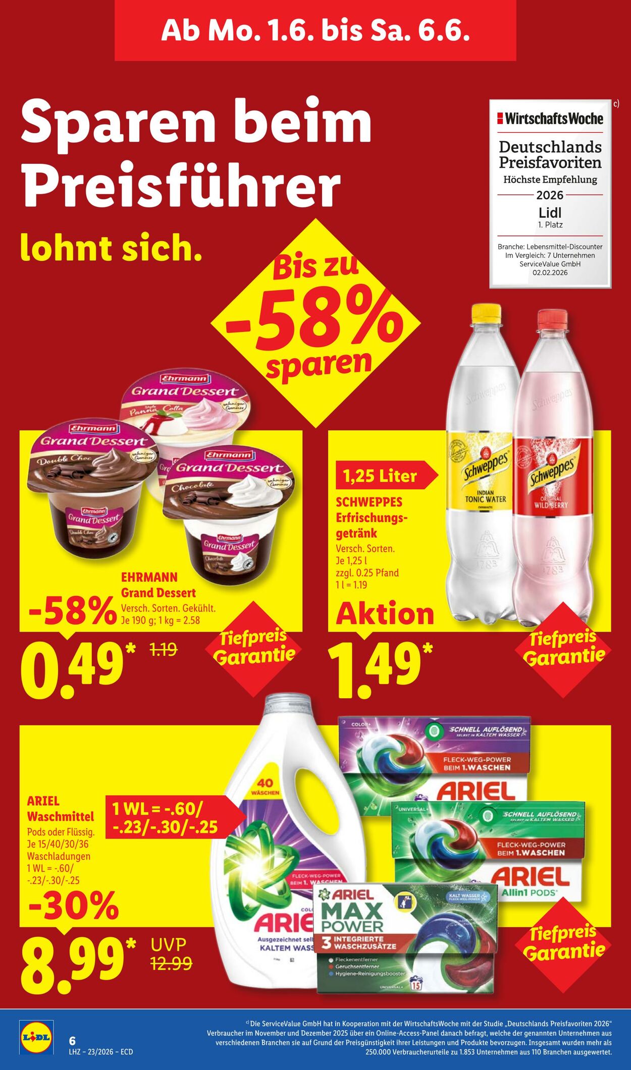 Prospekt Lidl 01.06.2026 - 06.06.2026