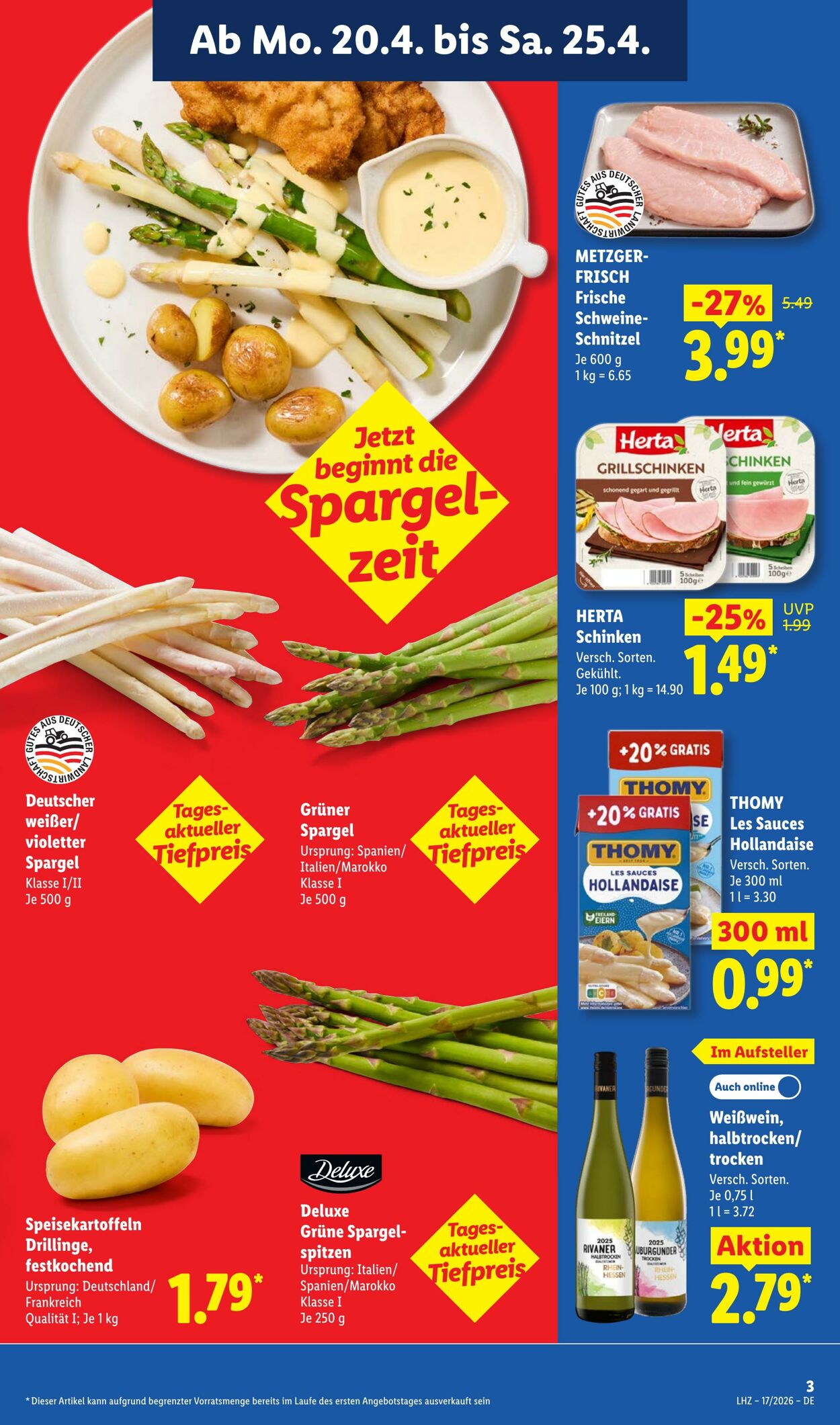 Prospekt Lidl 20.04.2026 - 25.04.2026