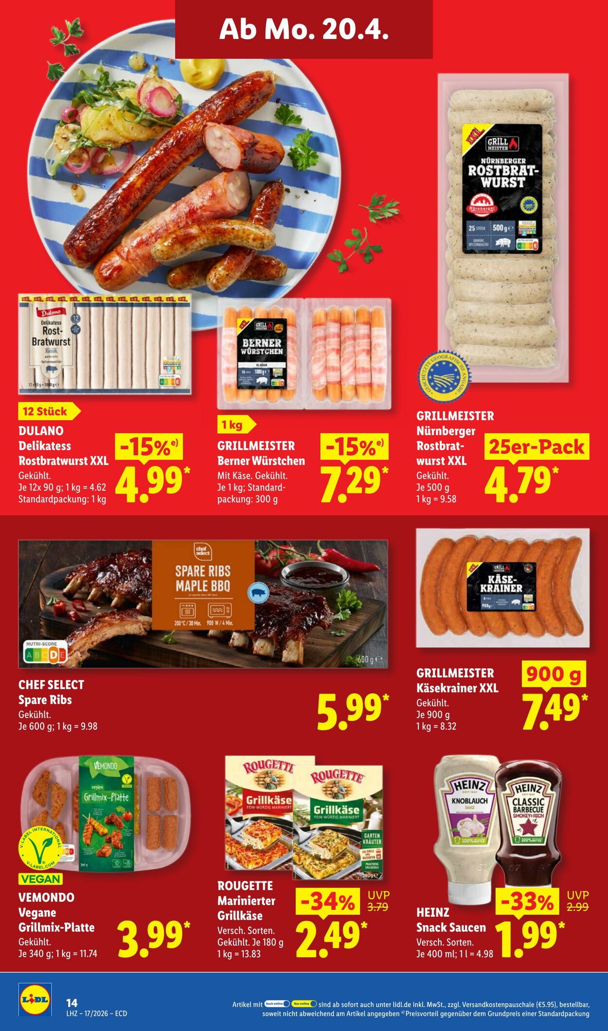 Prospekt Lidl 20.04.2026 - 25.04.2026