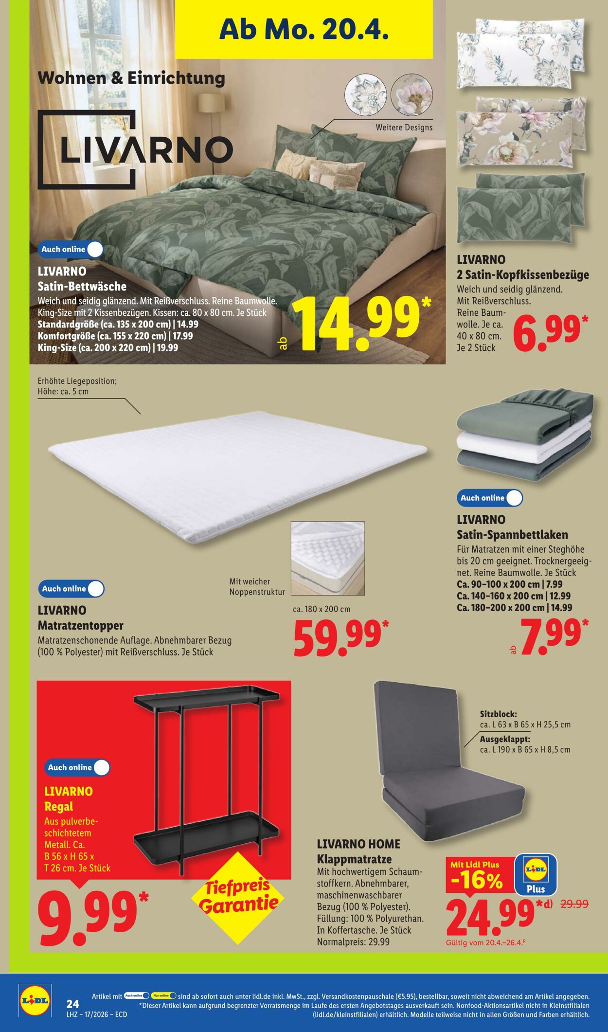 Prospekt Lidl 20.04.2026 - 25.04.2026