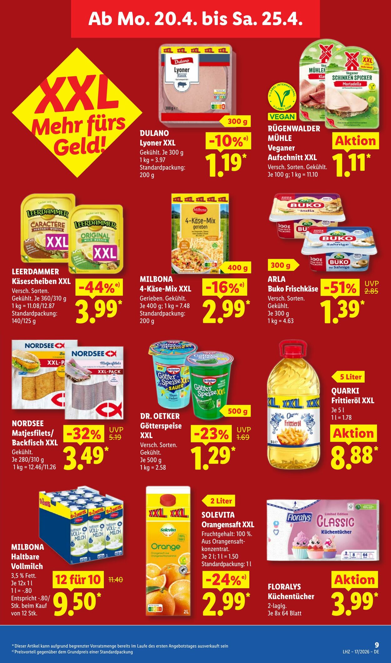 Prospekt Lidl 20.04.2026 - 25.04.2026