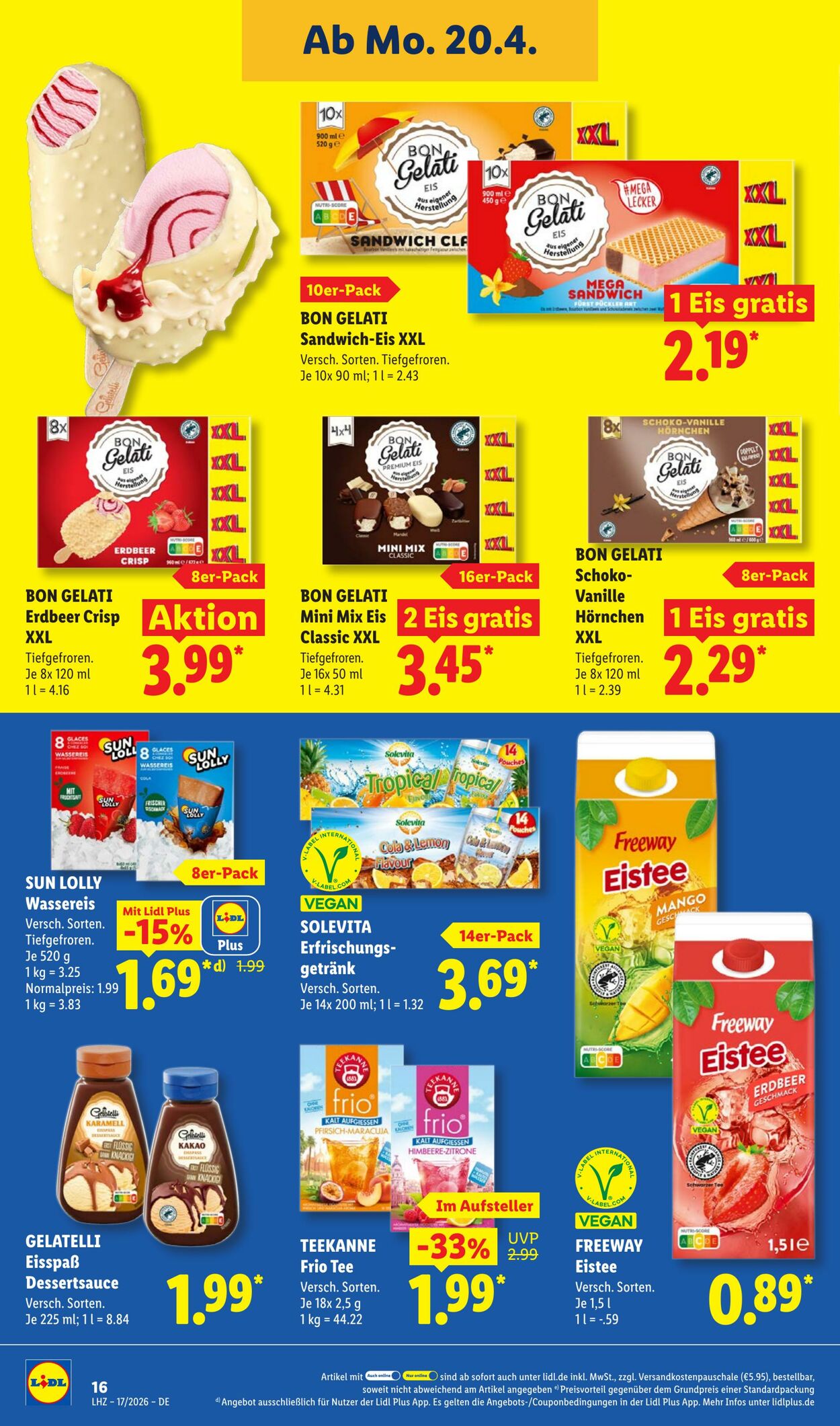 Prospekt Lidl 20.04.2026 - 25.04.2026