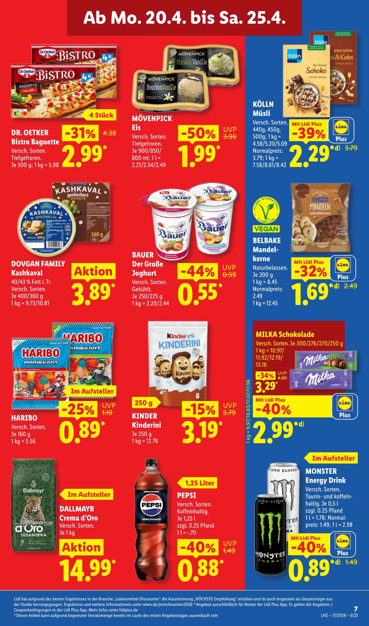 Prospekt Lidl 20.04.2026 - 25.04.2026