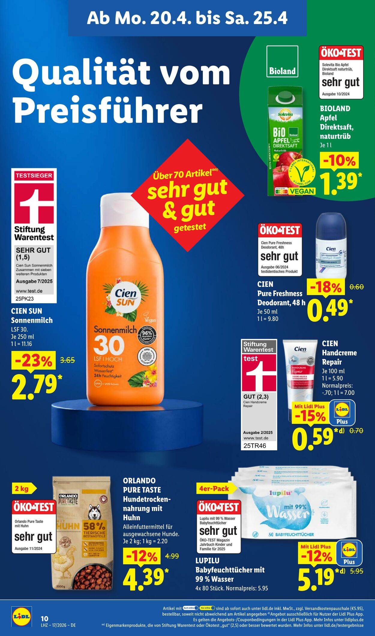 Prospekt Lidl 20.04.2026 - 25.04.2026