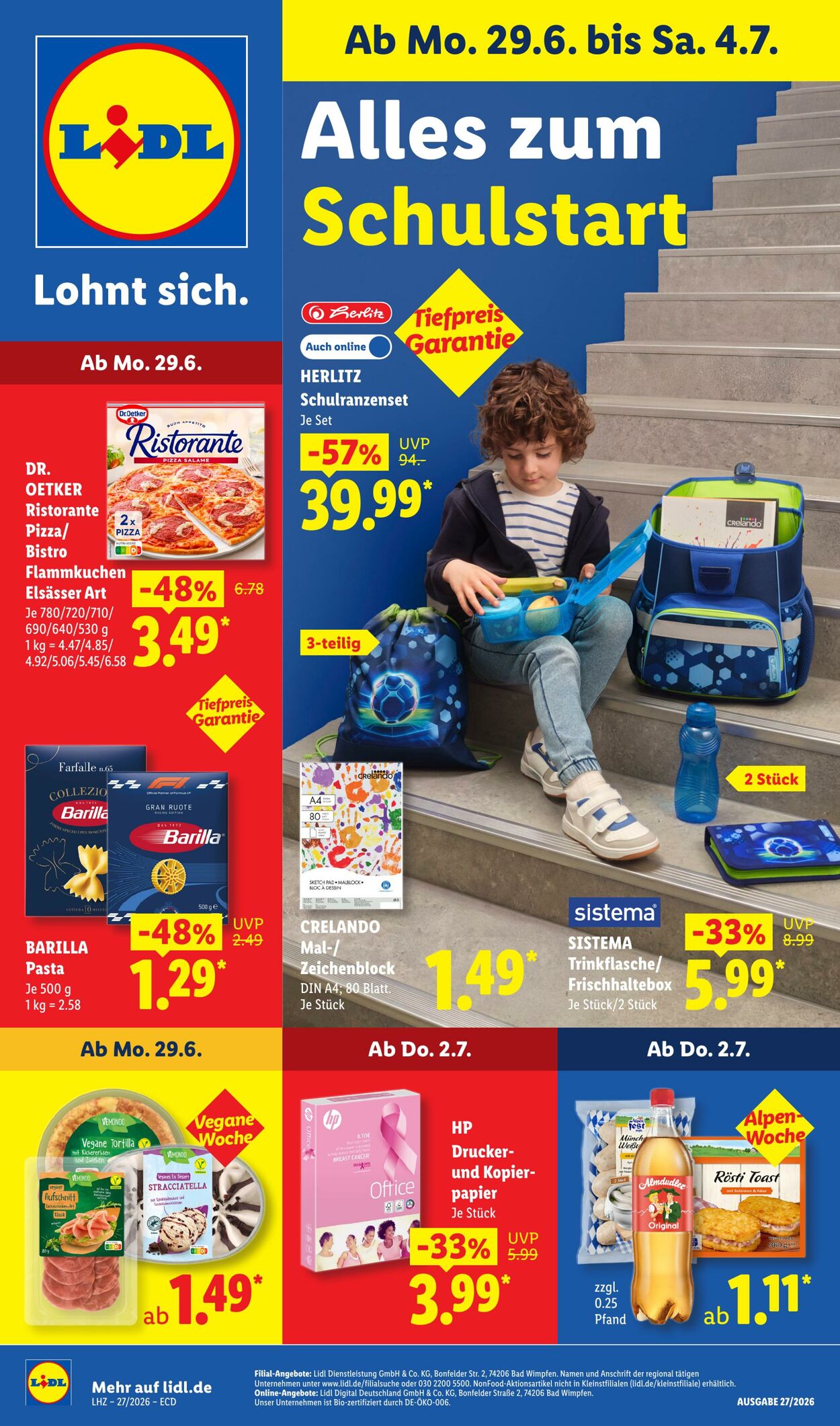 Prospekt Lidl 29.06.2026 - 04.07.2026