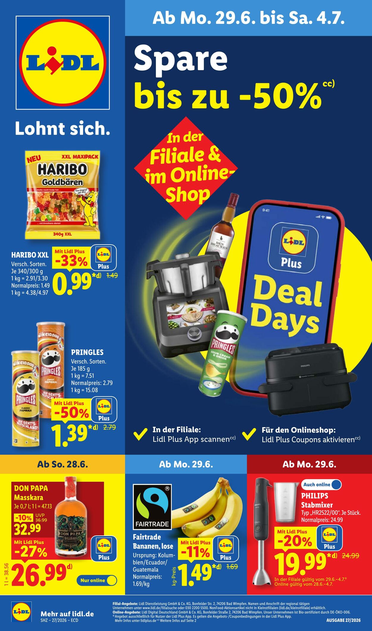 Prospekt Lidl - Aktionsprospekt 29 Jun, 2026 - 4 Jul, 2026