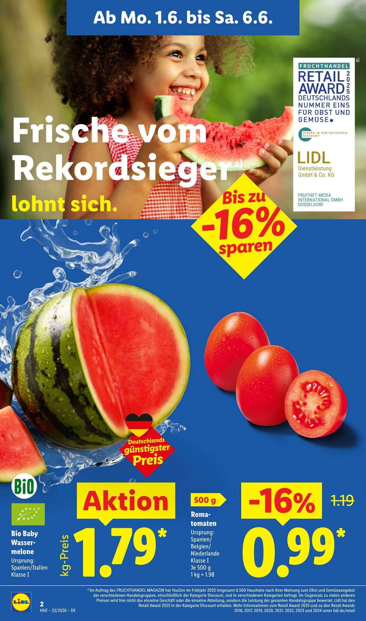 Prospekt Lidl 01.06.2026 - 06.06.2026