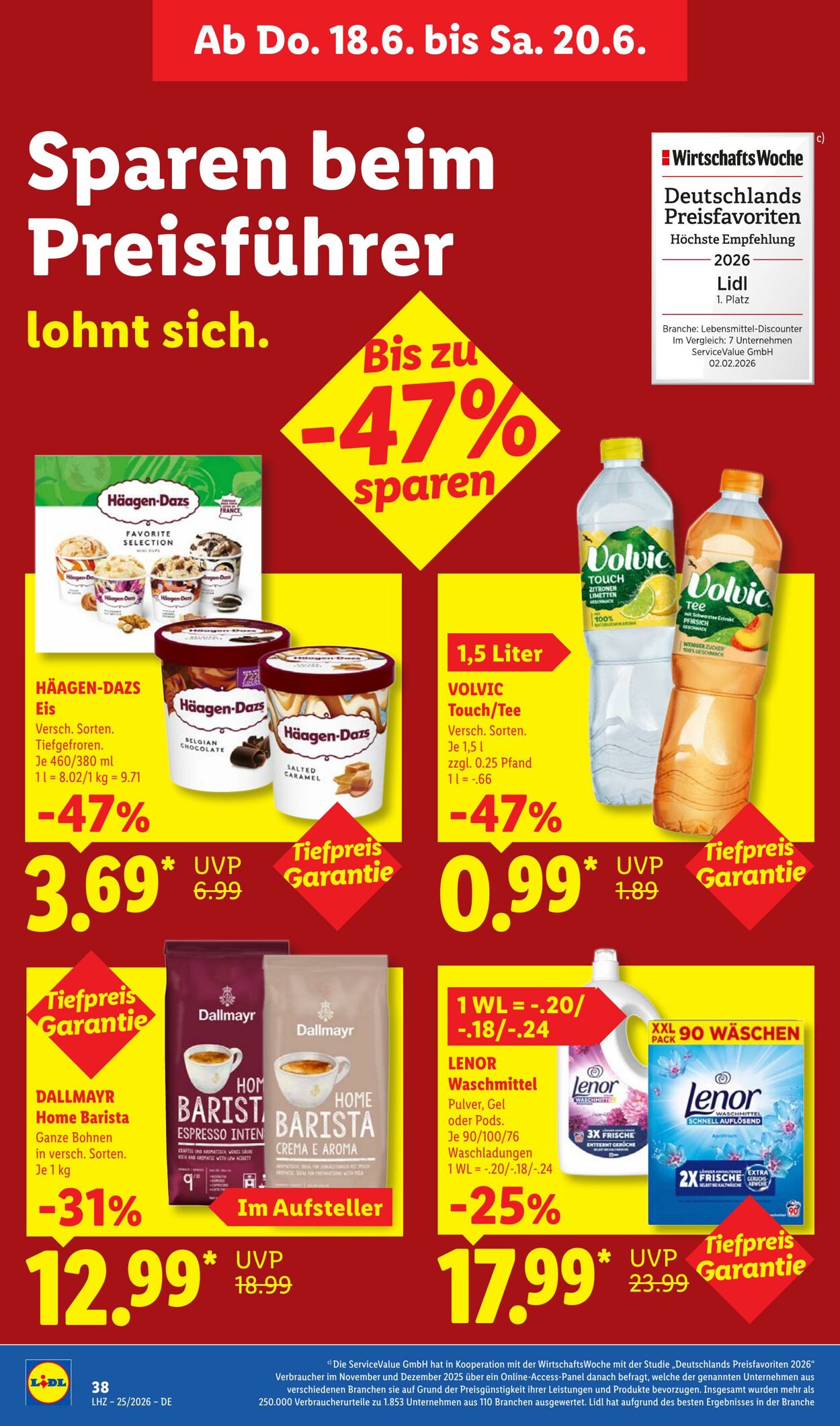 Prospekt Lidl 15.06.2026 - 20.06.2026