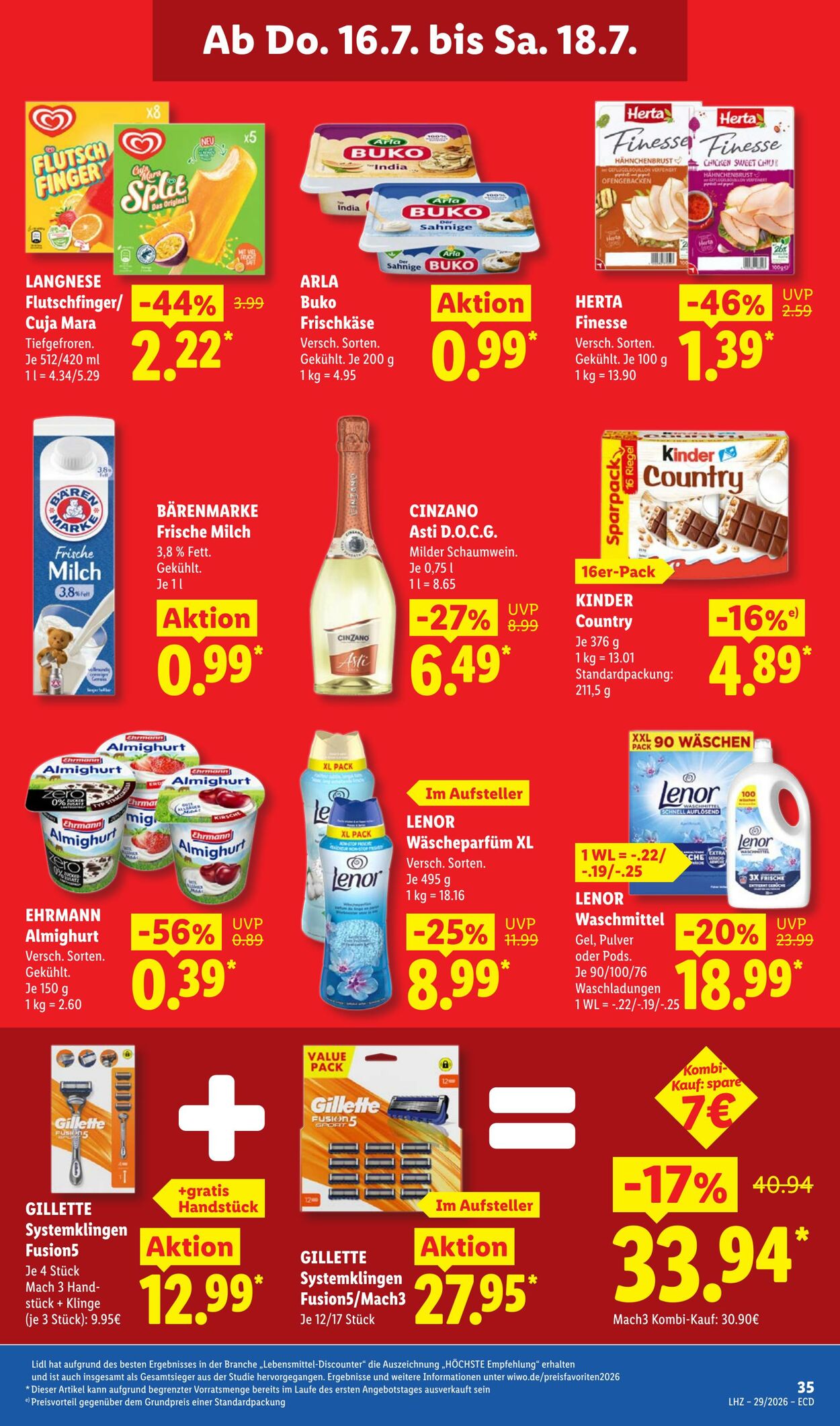 Prospekt Lidl 13.07.2026 - 18.07.2026