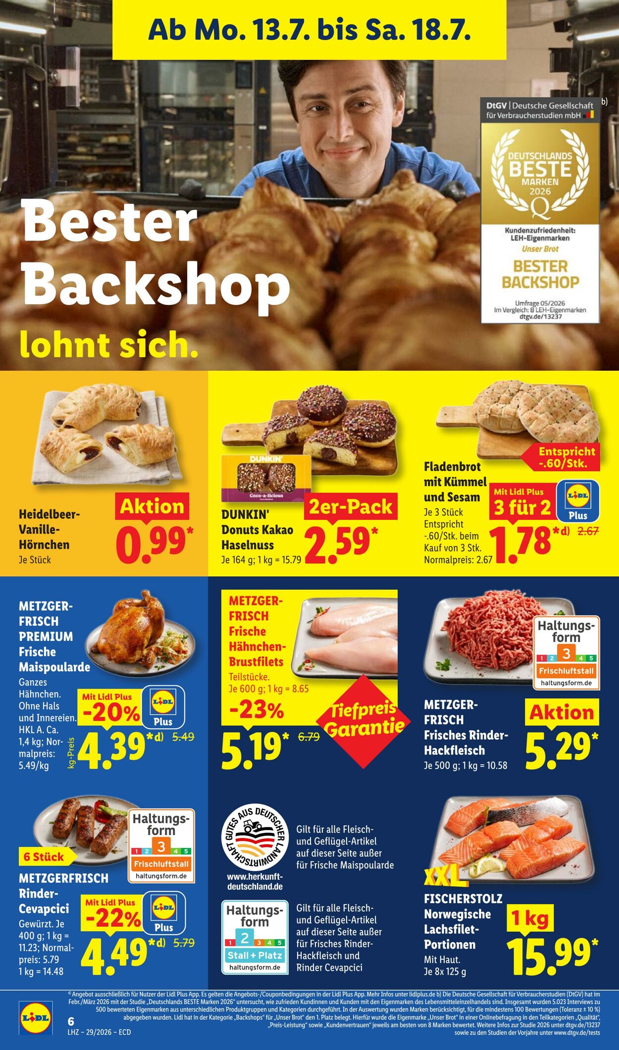 Prospekt Lidl 13.07.2026 - 18.07.2026
