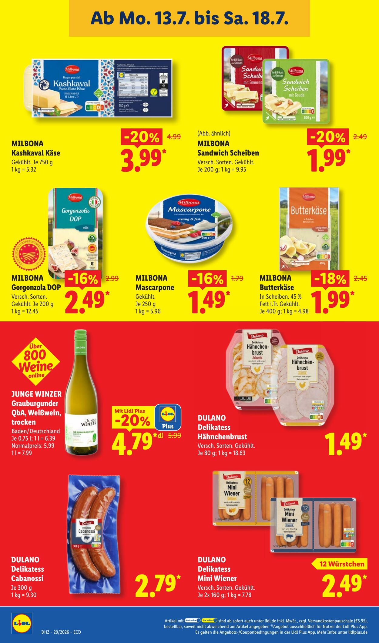 Prospekt Lidl 13.07.2026 - 18.07.2026