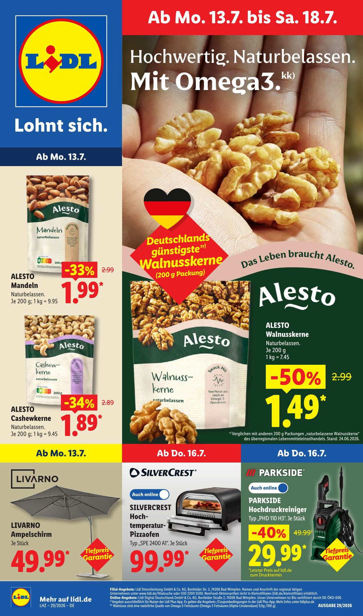 Prospekt Lidl - Aktionsprospekt 13 Jul, 2026 - 18 Jul, 2026