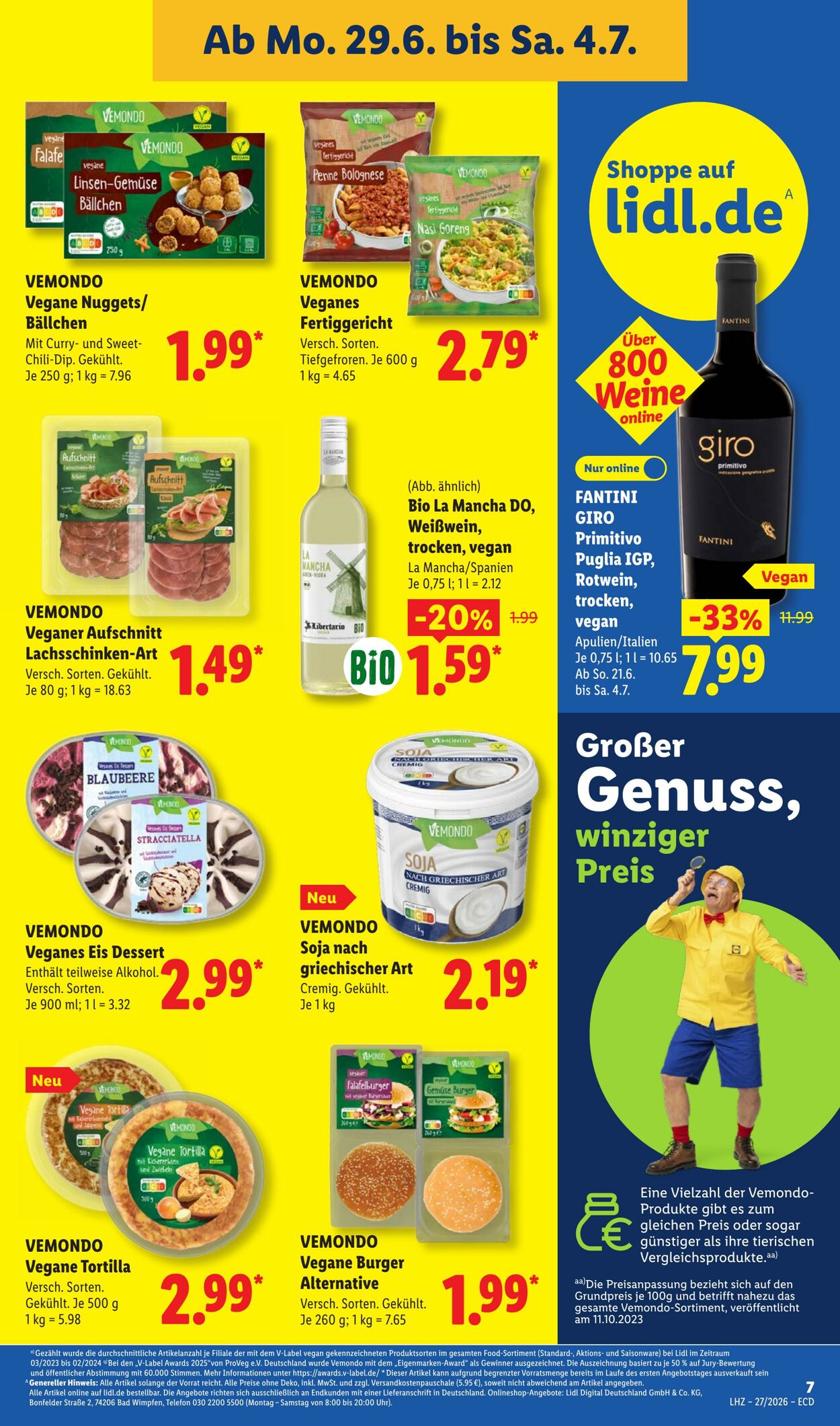 Prospekt Lidl 29.06.2026 - 04.07.2026
