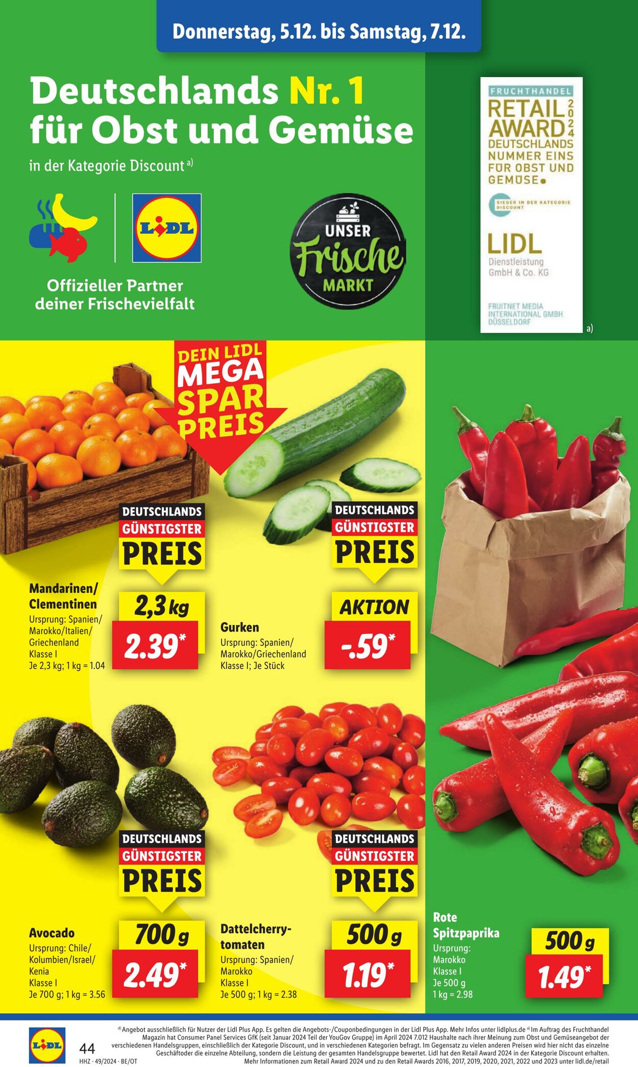 Prospekt Lidl 02.12.2024 - 07.12.2024