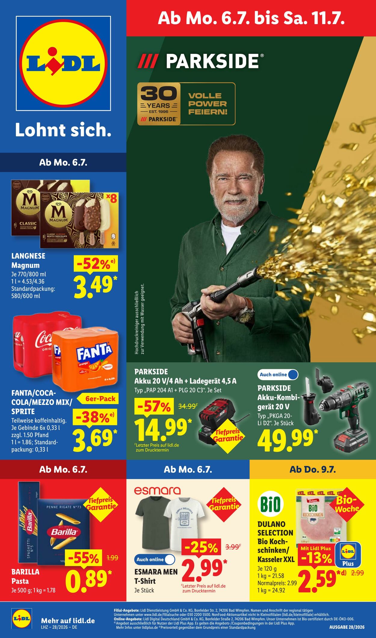 Prospekt Lidl - Aktionsprospekt 6 Jul, 2026 - 11 Jul, 2026