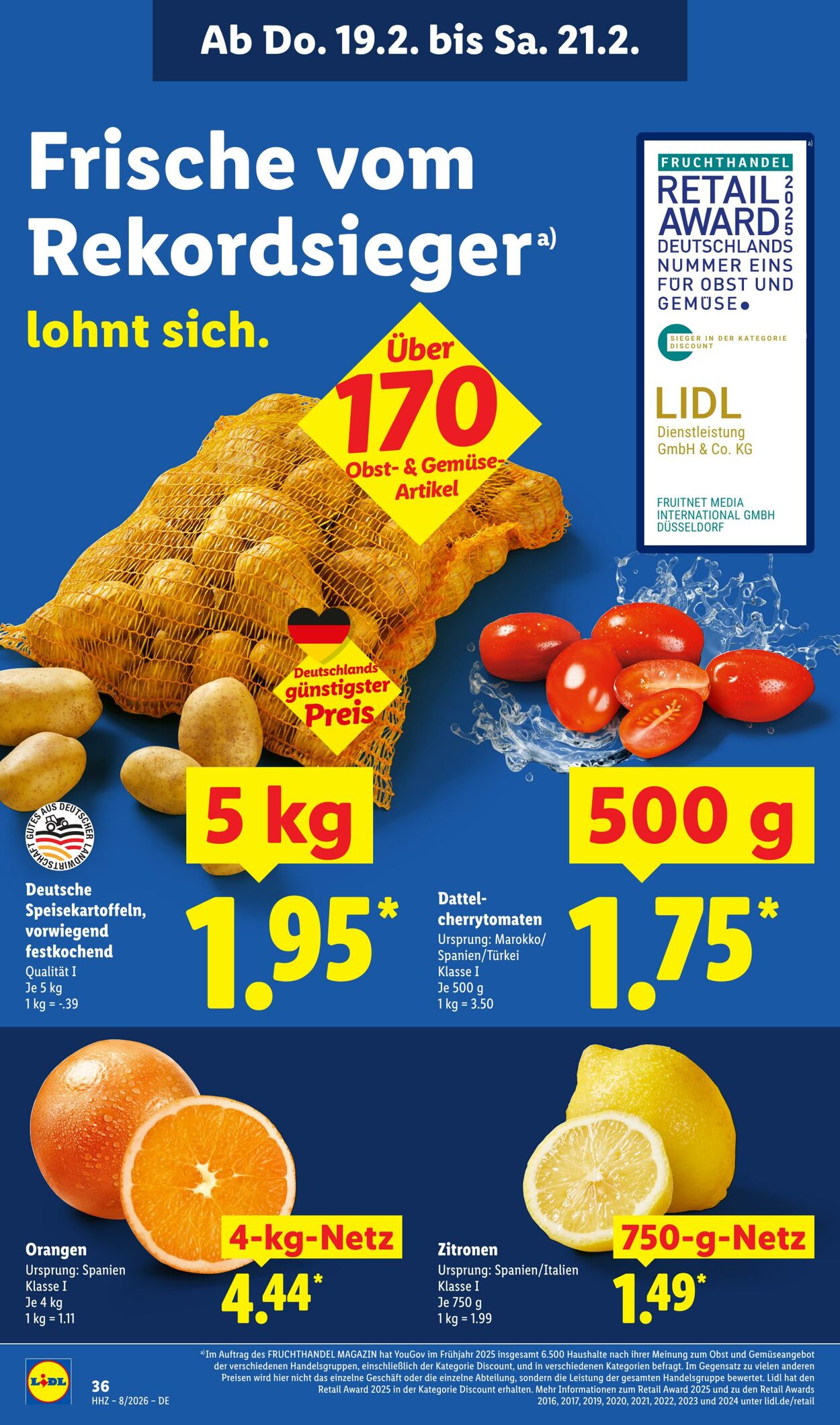 Prospekt Lidl 16.02.2026 - 21.02.2026