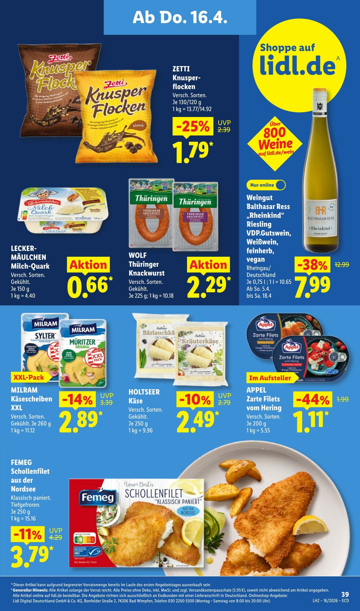 Prospekt Lidl 13.04.2026 - 18.04.2026