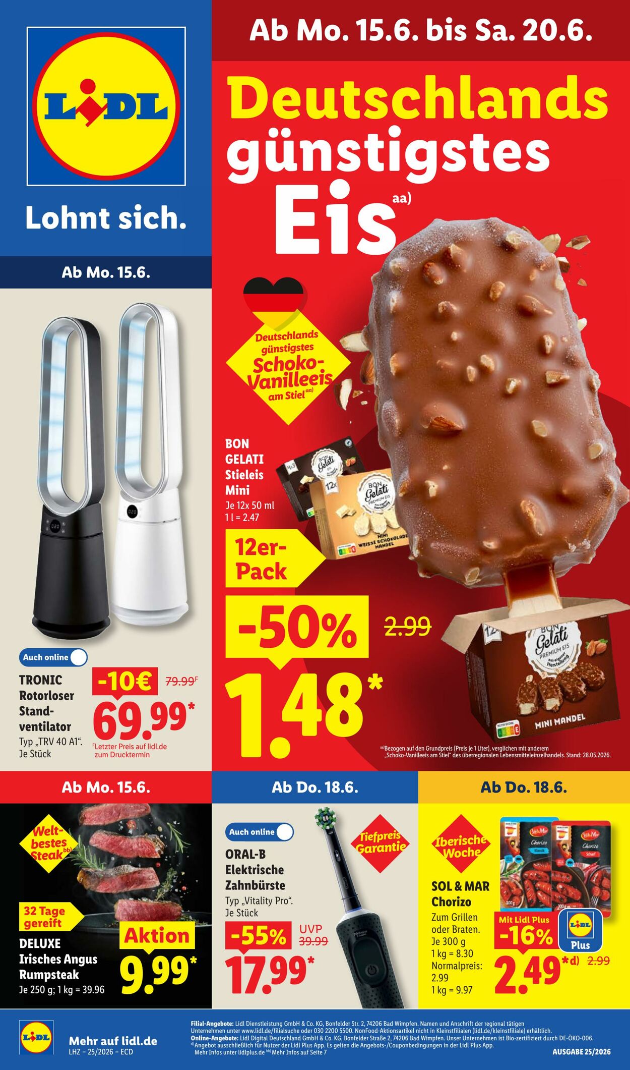 Prospekt Lidl 15.06.2026 - 20.06.2026