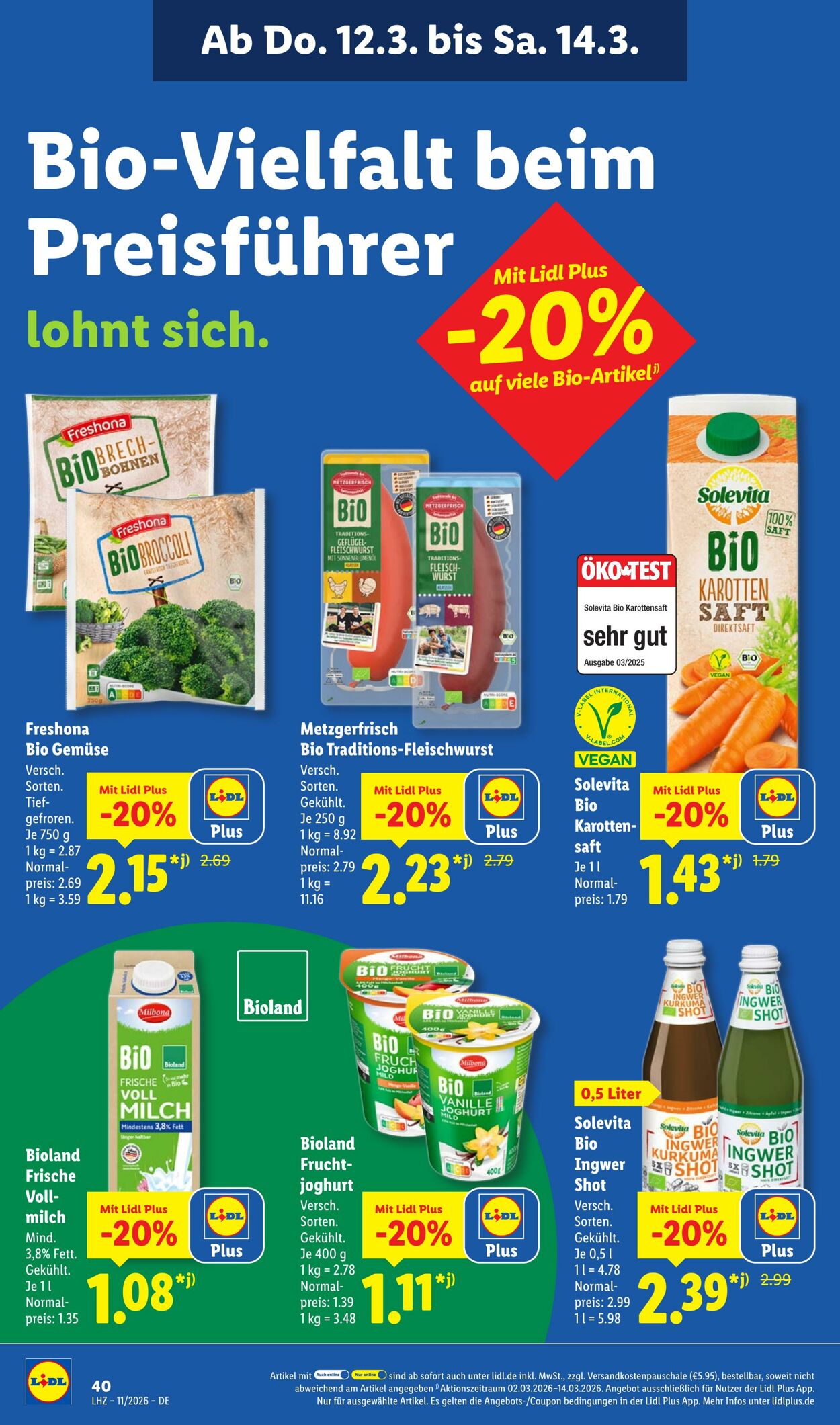 Prospekt Lidl 09.03.2026 - 14.03.2026
