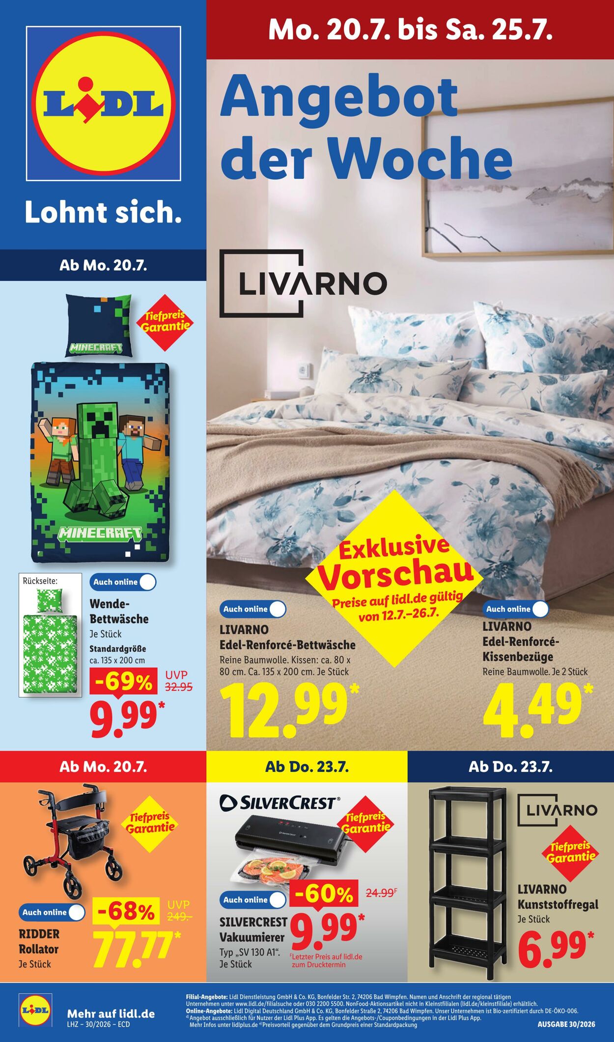 Prospekt Lidl 20.07.2026 - 25.07.2026