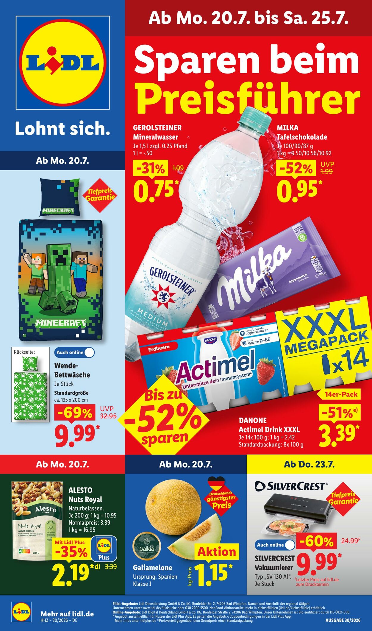 Prospekt Lidl - Aktionsprospekt 20 Jul, 2026 - 25 Jul, 2026