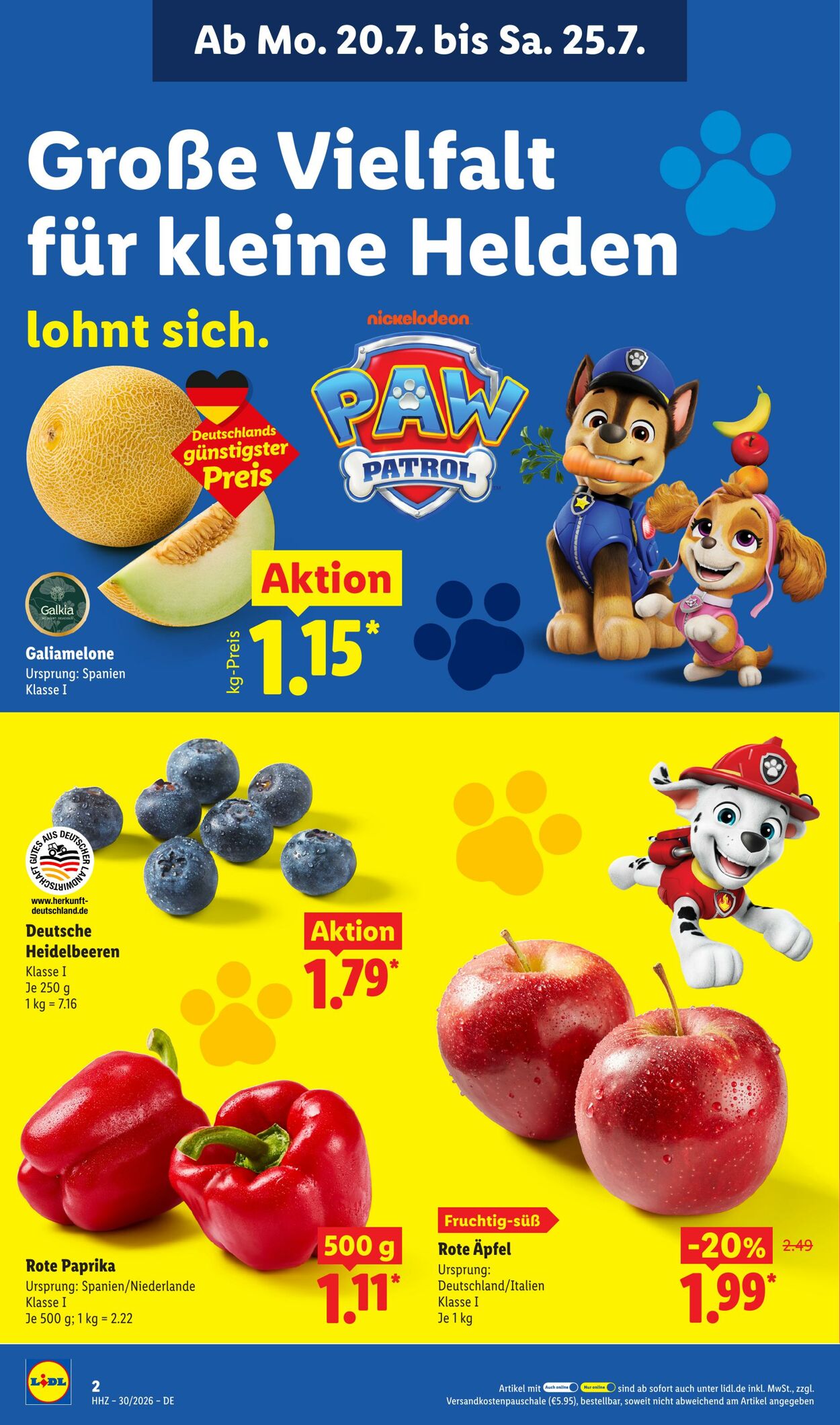 Prospekt Lidl 20.07.2026 - 25.07.2026