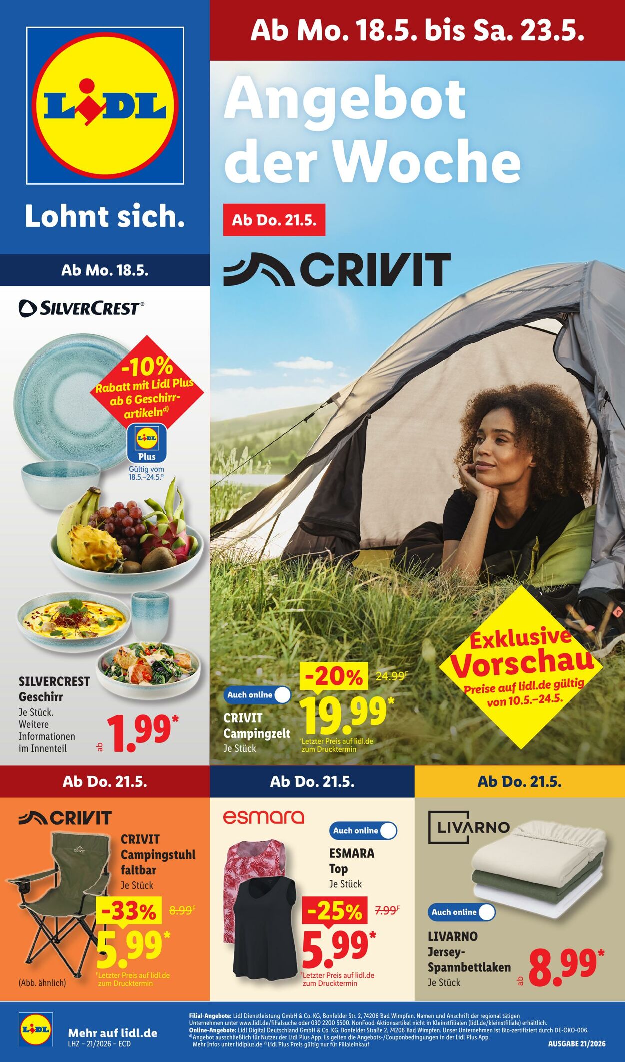 Prospekt Lidl - Aktionsprospekt 18 Mai, 2026 - 23 Mai, 2026