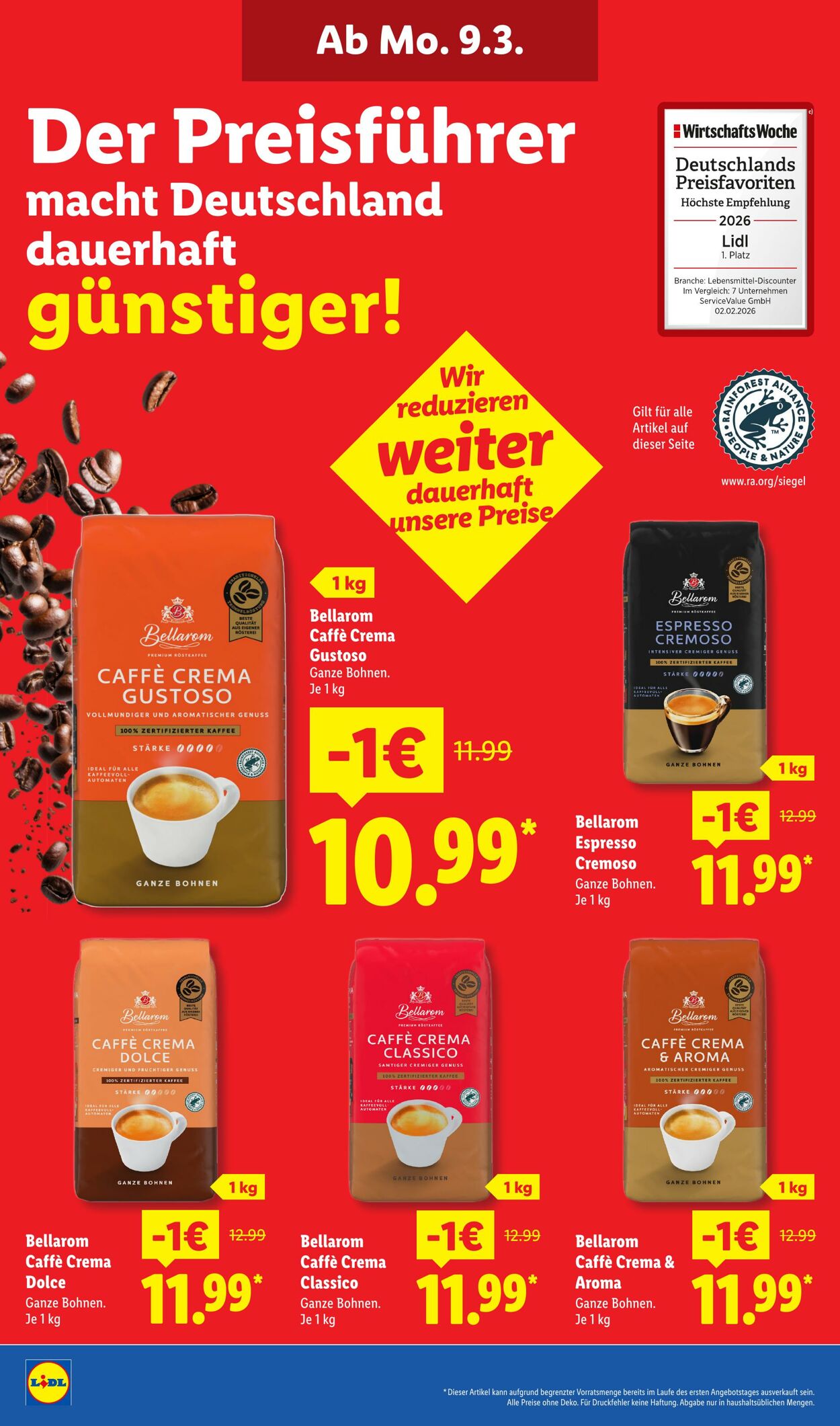 Prospekt Lidl 09.03.2026 - 14.03.2026