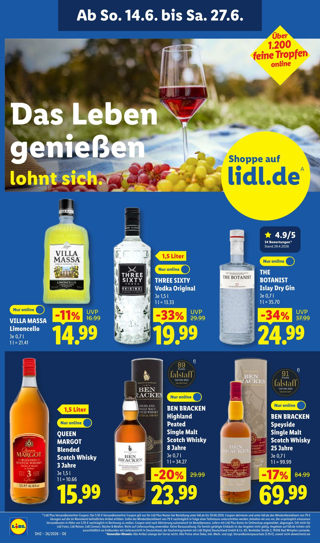 Prospekt Lidl 22.06.2026 - 27.06.2026