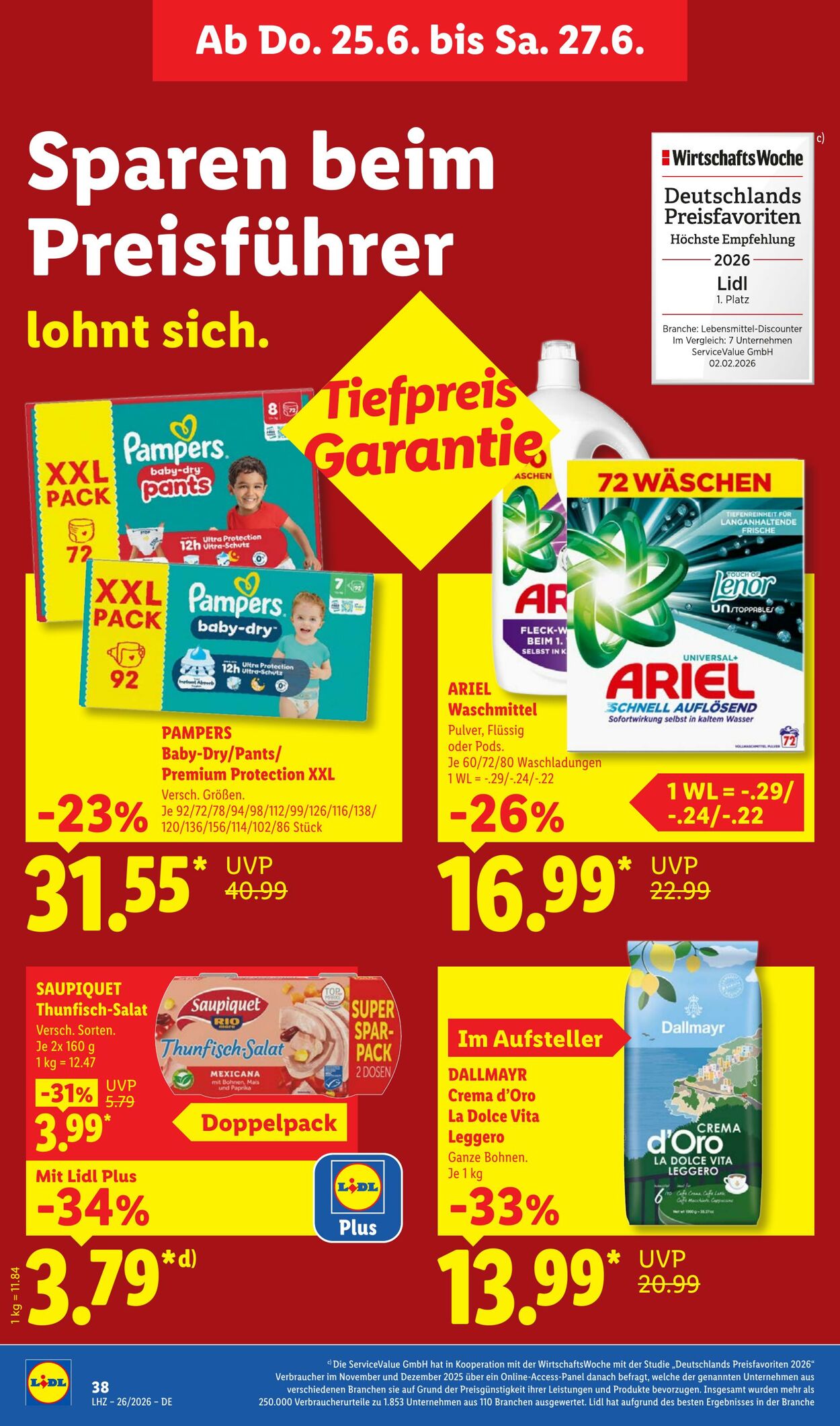 Prospekt Lidl 22.06.2026 - 27.06.2026