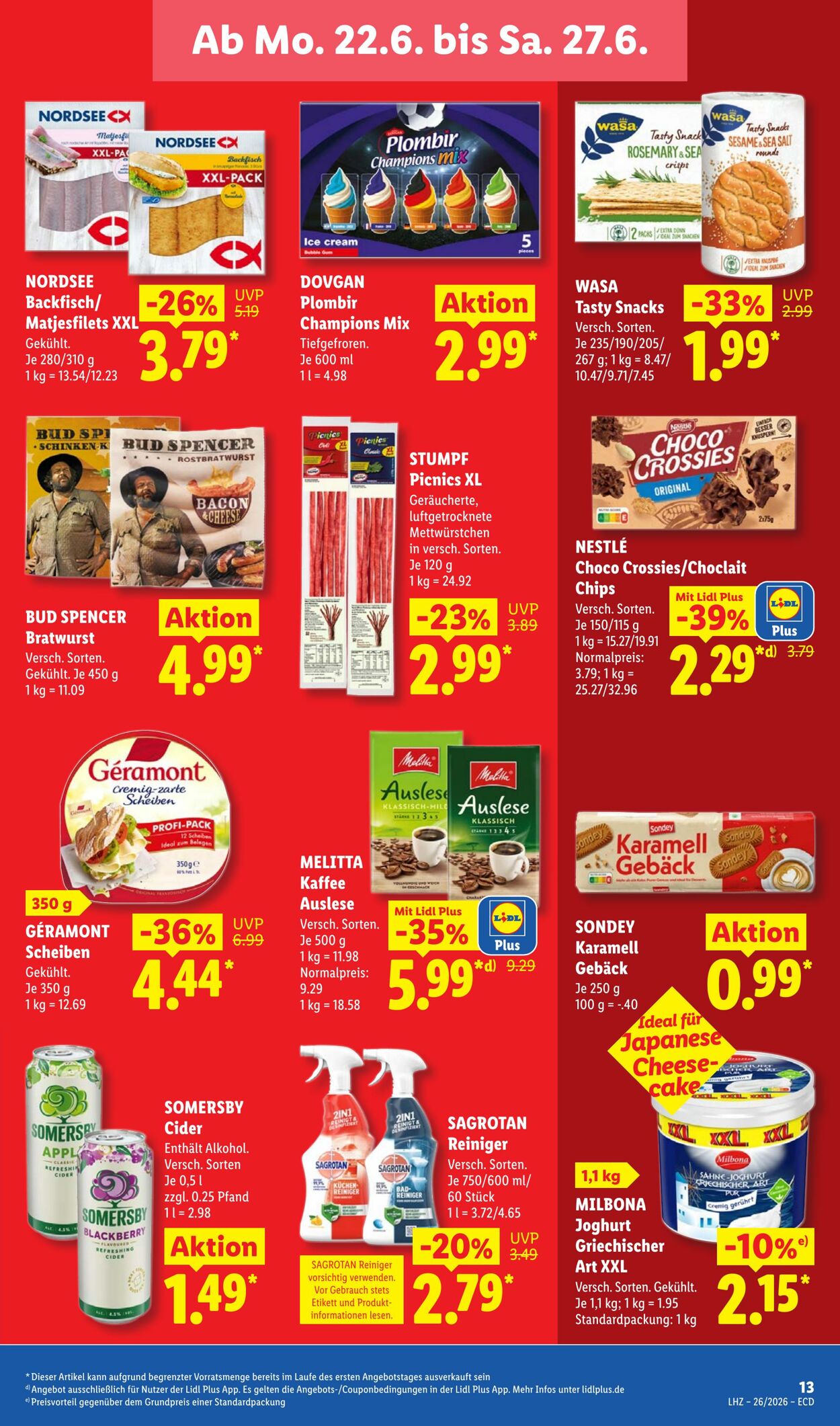 Prospekt Lidl 22.06.2026 - 27.06.2026