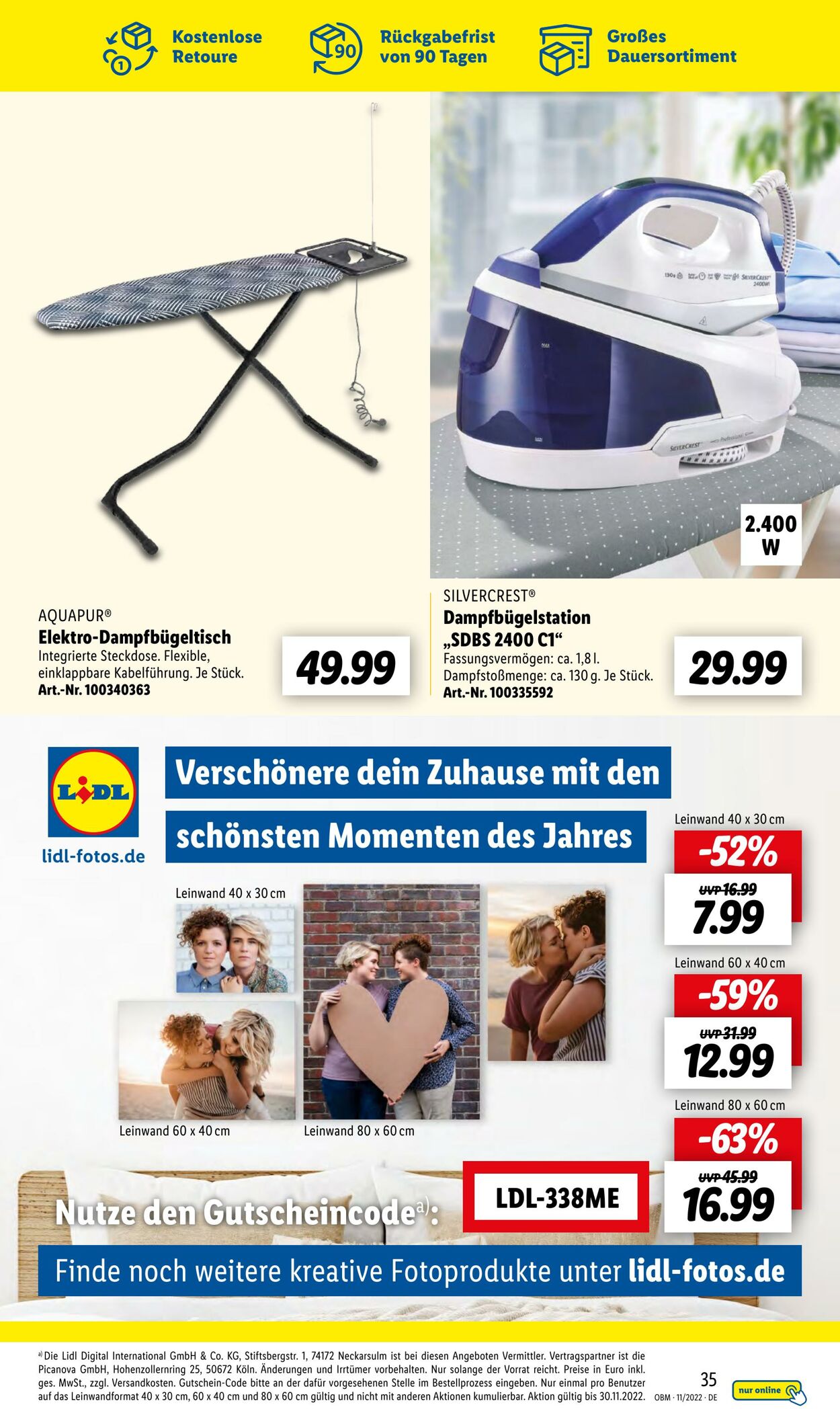 Prospekt Lidl 01.11.2022 - 30.11.2022