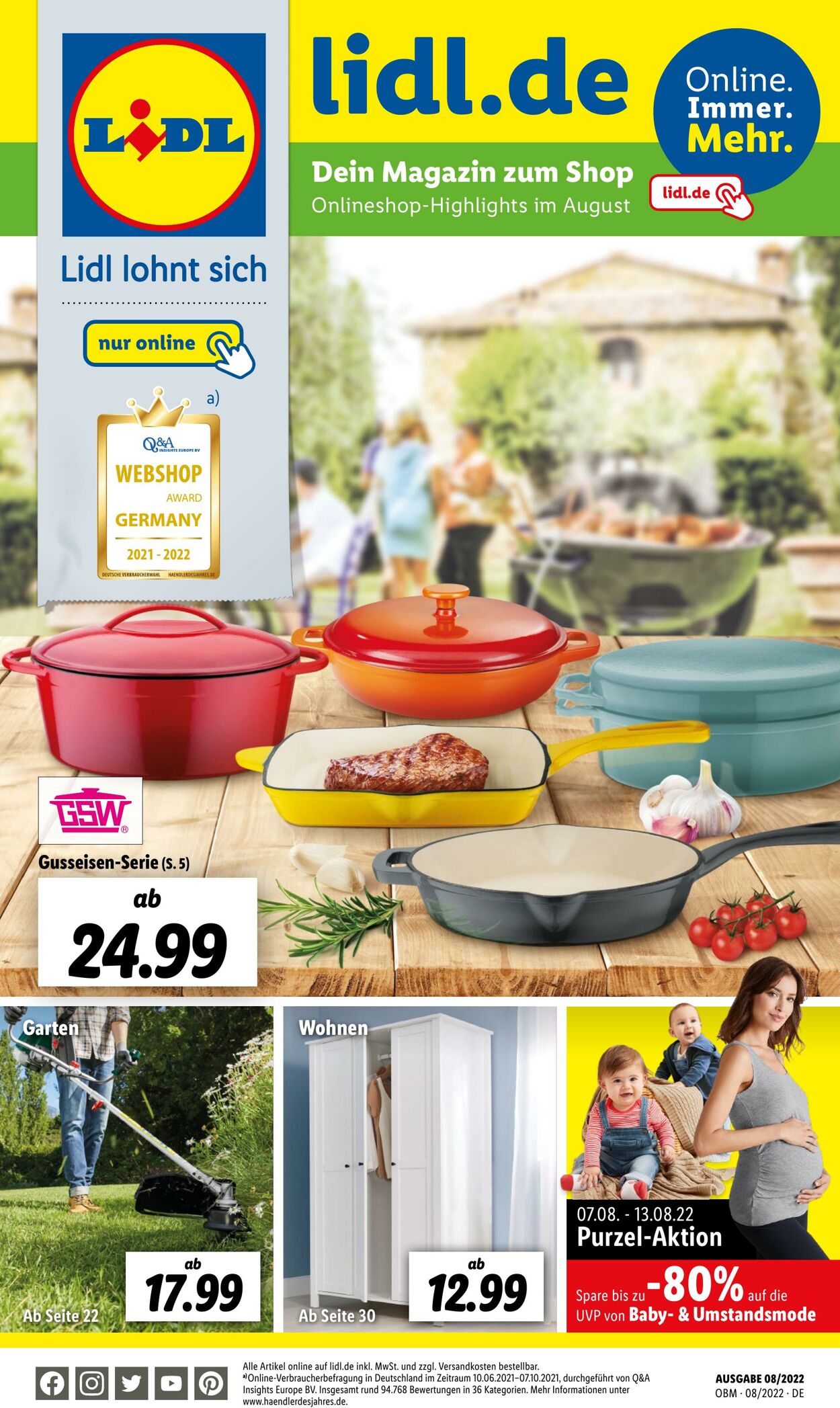 Prospekt Lidl 01.08.2022 - 31.08.2022