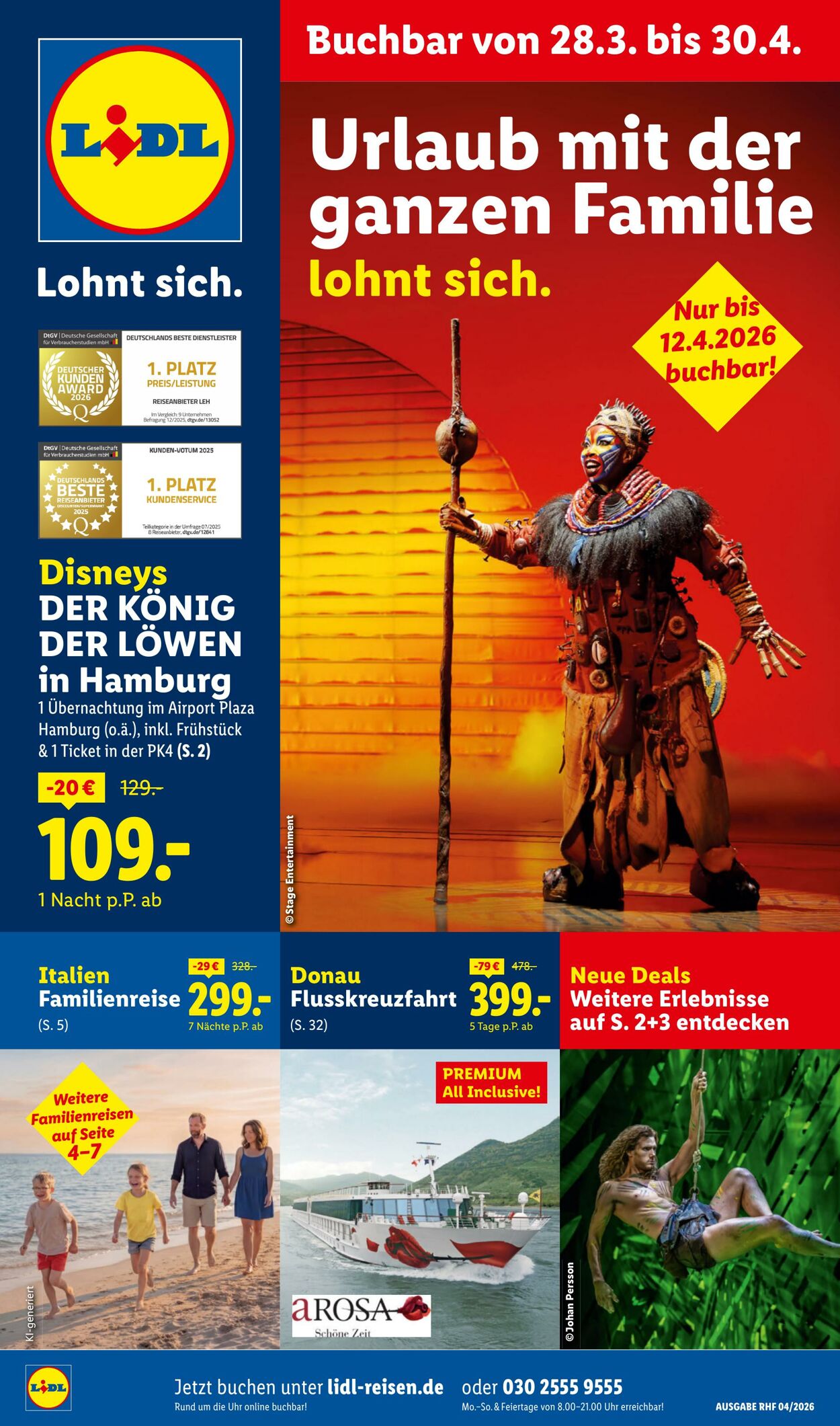 Prospekt Lidl - April Reise-Highlights 28 Mär, 2026 - 30 Apr, 2026