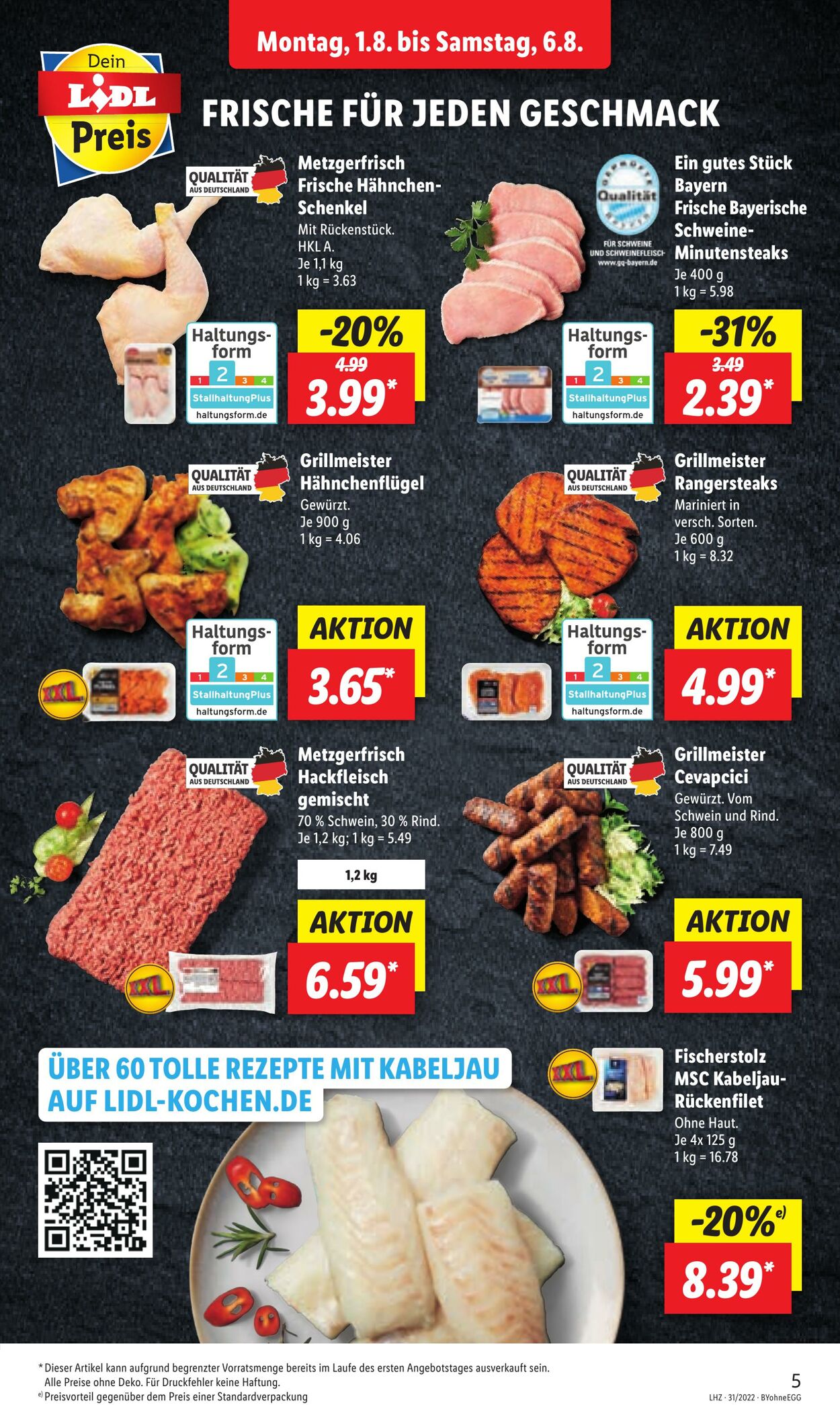 Prospekt Lidl 01.08.2022 - 06.08.2022