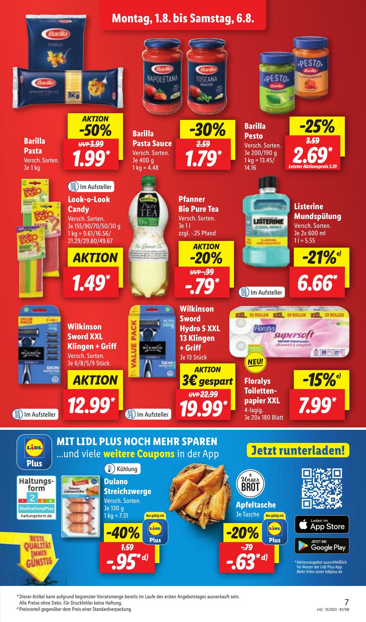 Prospekt Lidl 01.08.2022 - 06.08.2022