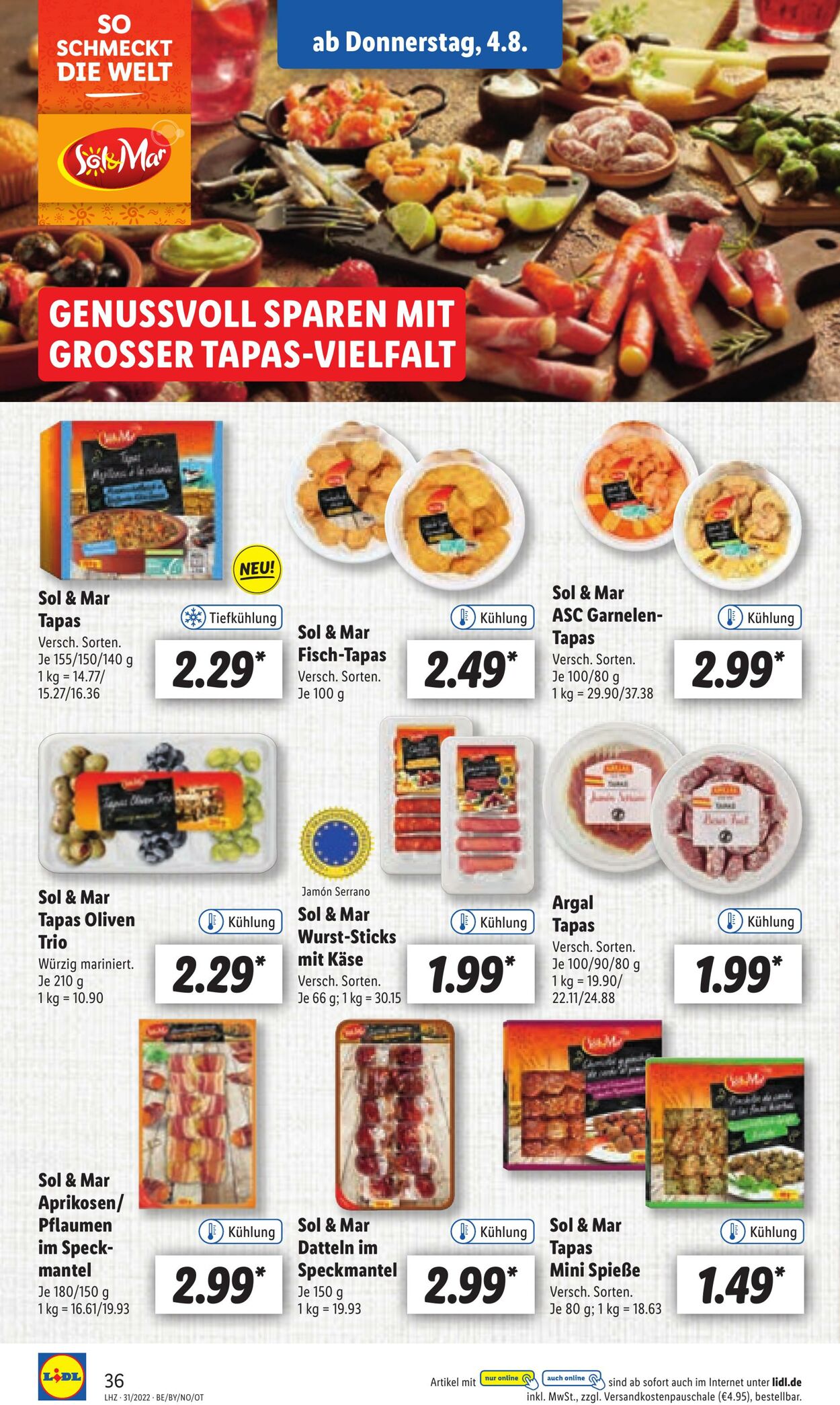 Prospekt Lidl 01.08.2022 - 06.08.2022