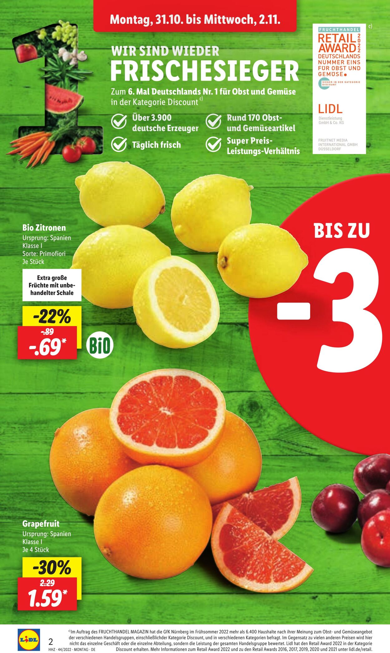 Prospekt Lidl 31.10.2022 - 05.11.2022