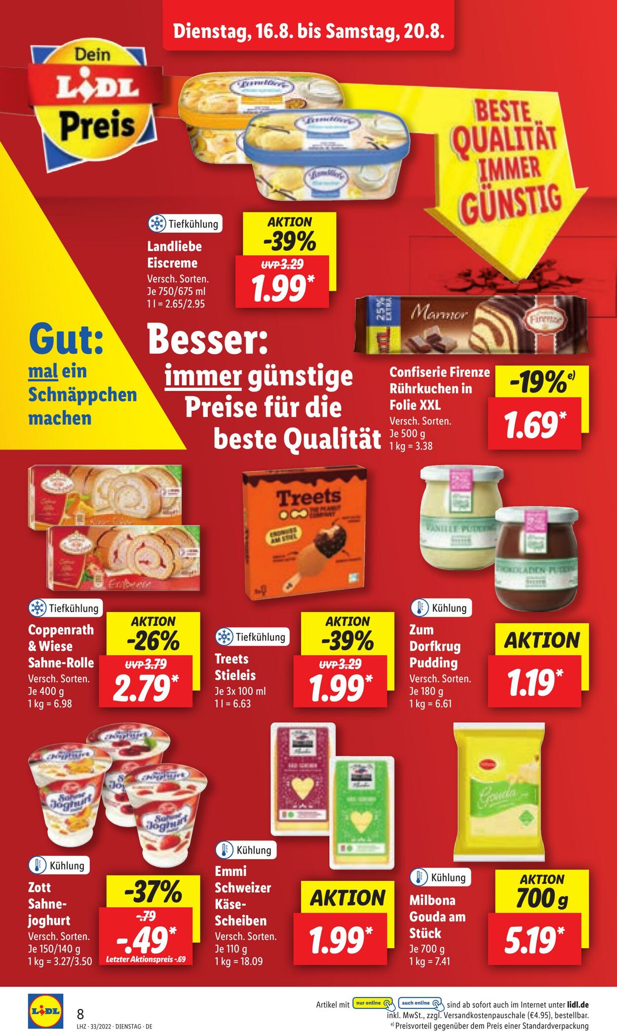 Prospekt Lidl 16.08.2022 - 20.08.2022