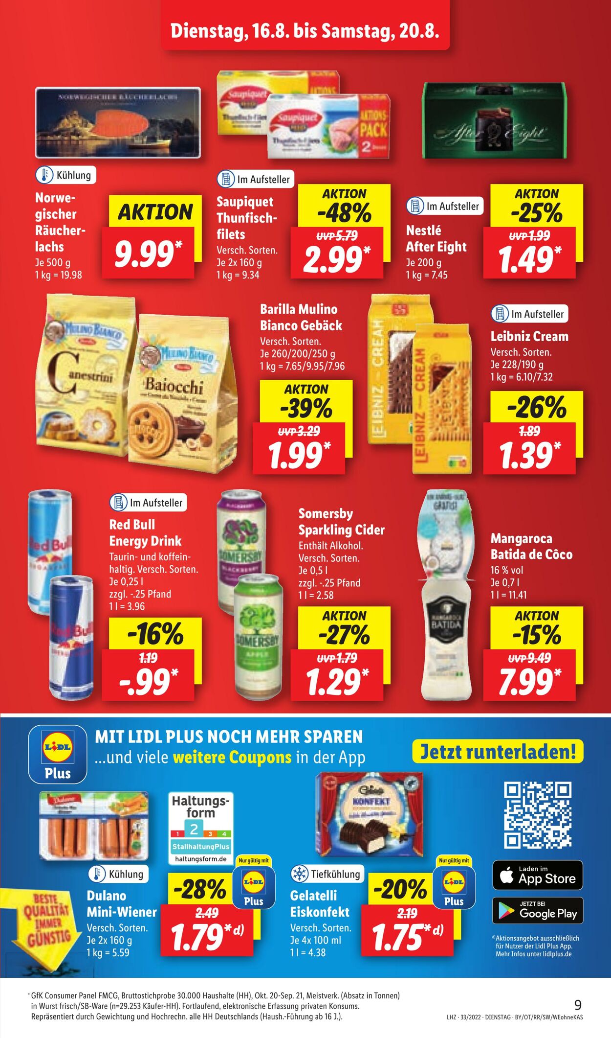 Prospekt Lidl 16.08.2022 - 20.08.2022