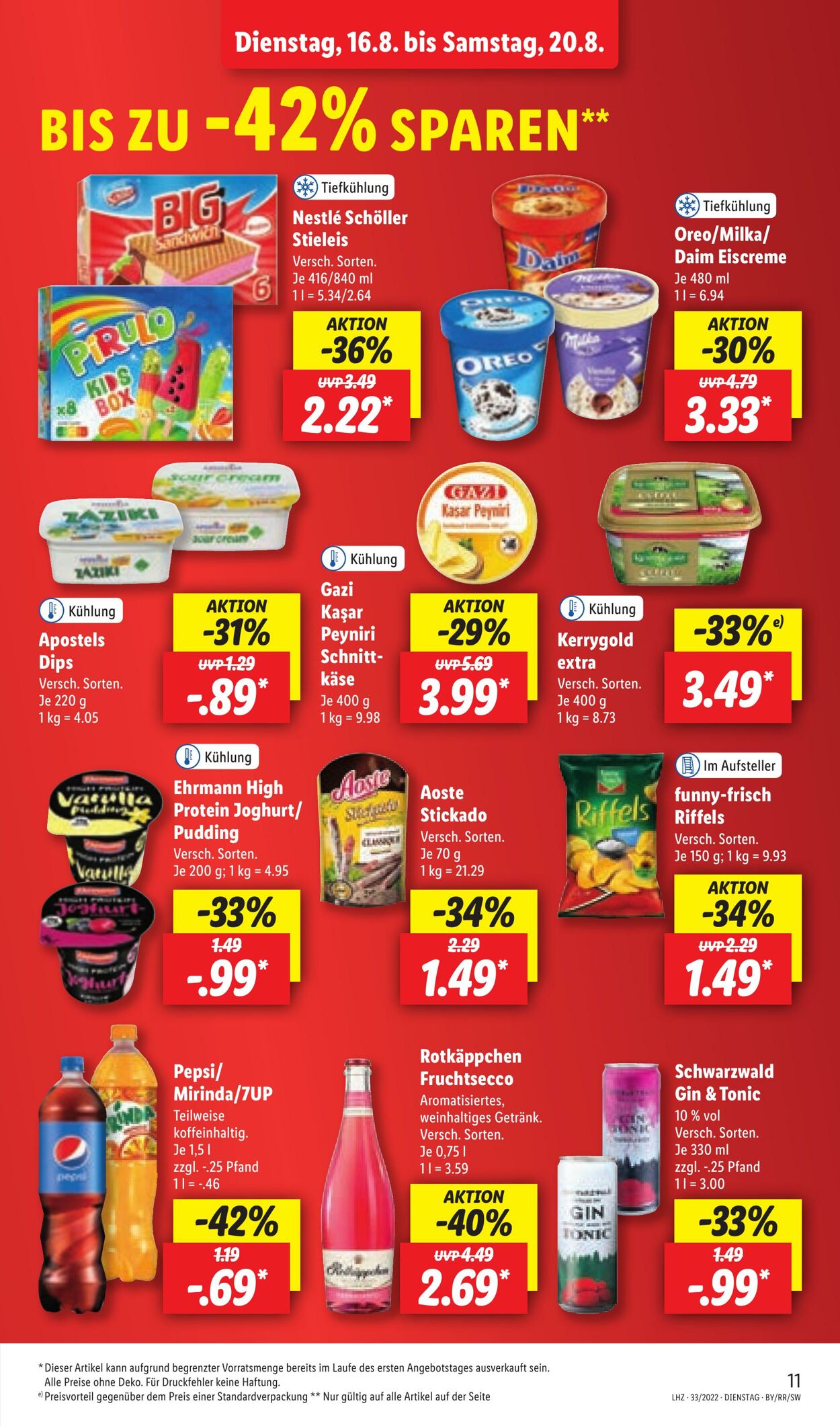 Prospekt Lidl 16.08.2022 - 20.08.2022