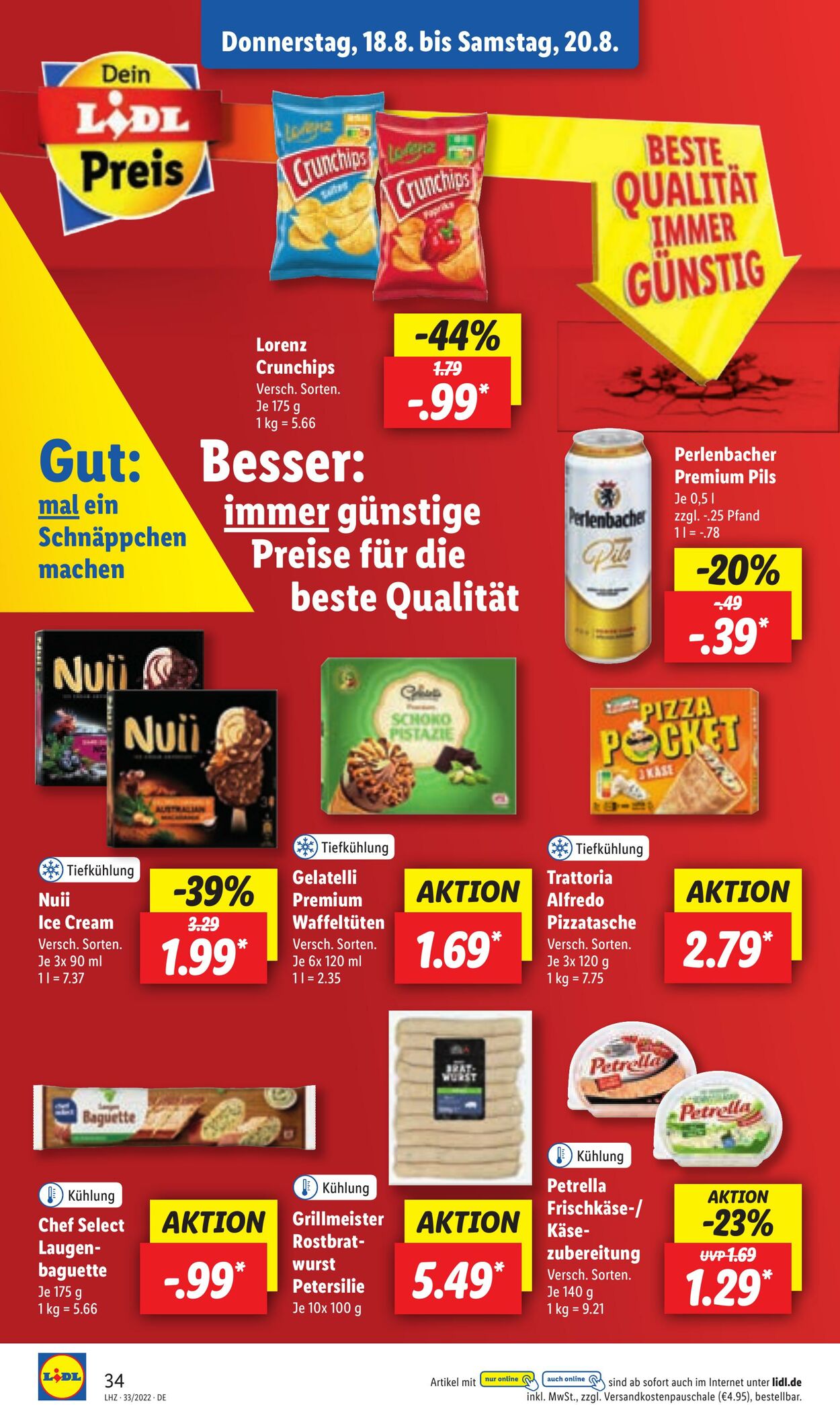 Prospekt Lidl 16.08.2022 - 20.08.2022