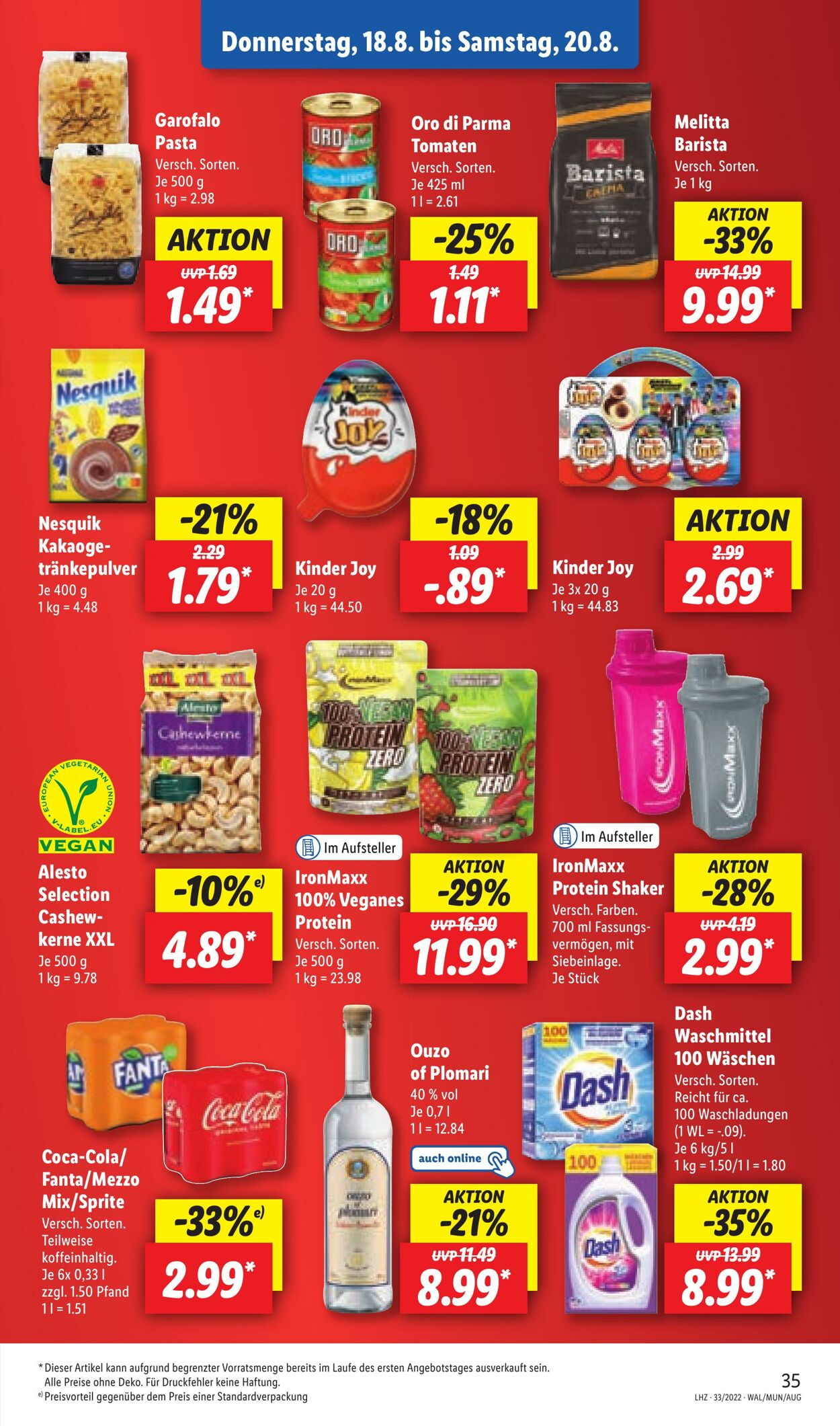 Prospekt Lidl 16.08.2022 - 20.08.2022