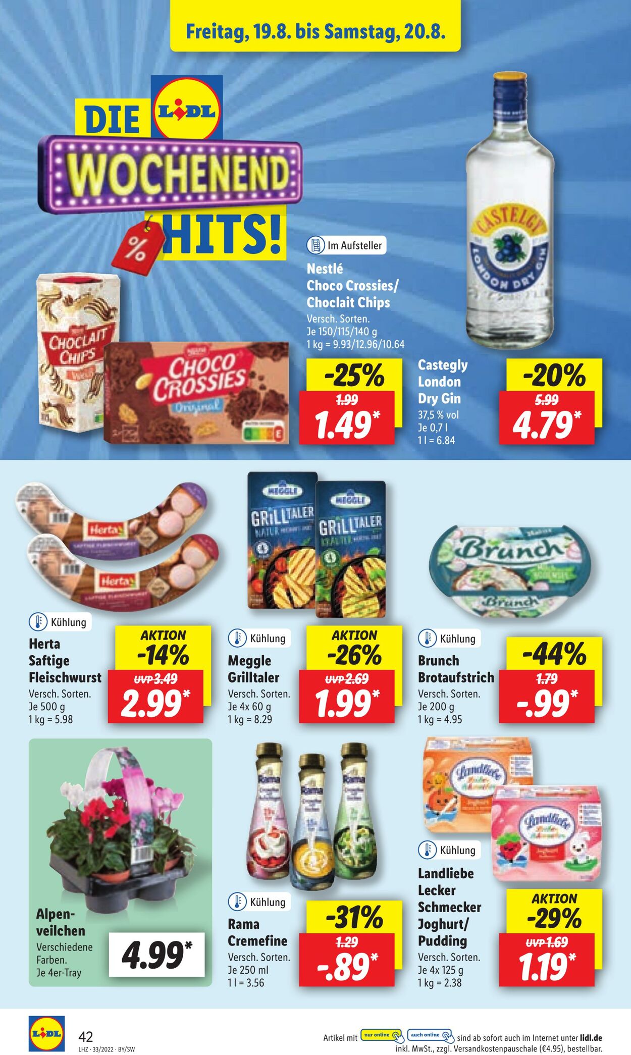 Prospekt Lidl 16.08.2022 - 20.08.2022